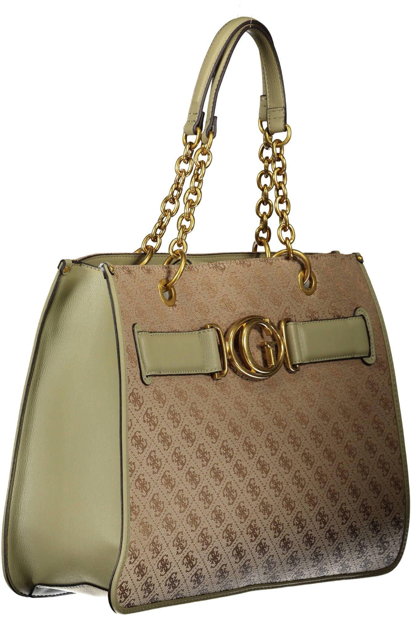 Guess Jeans Green Polyester Women Handbag - Arichezz.store