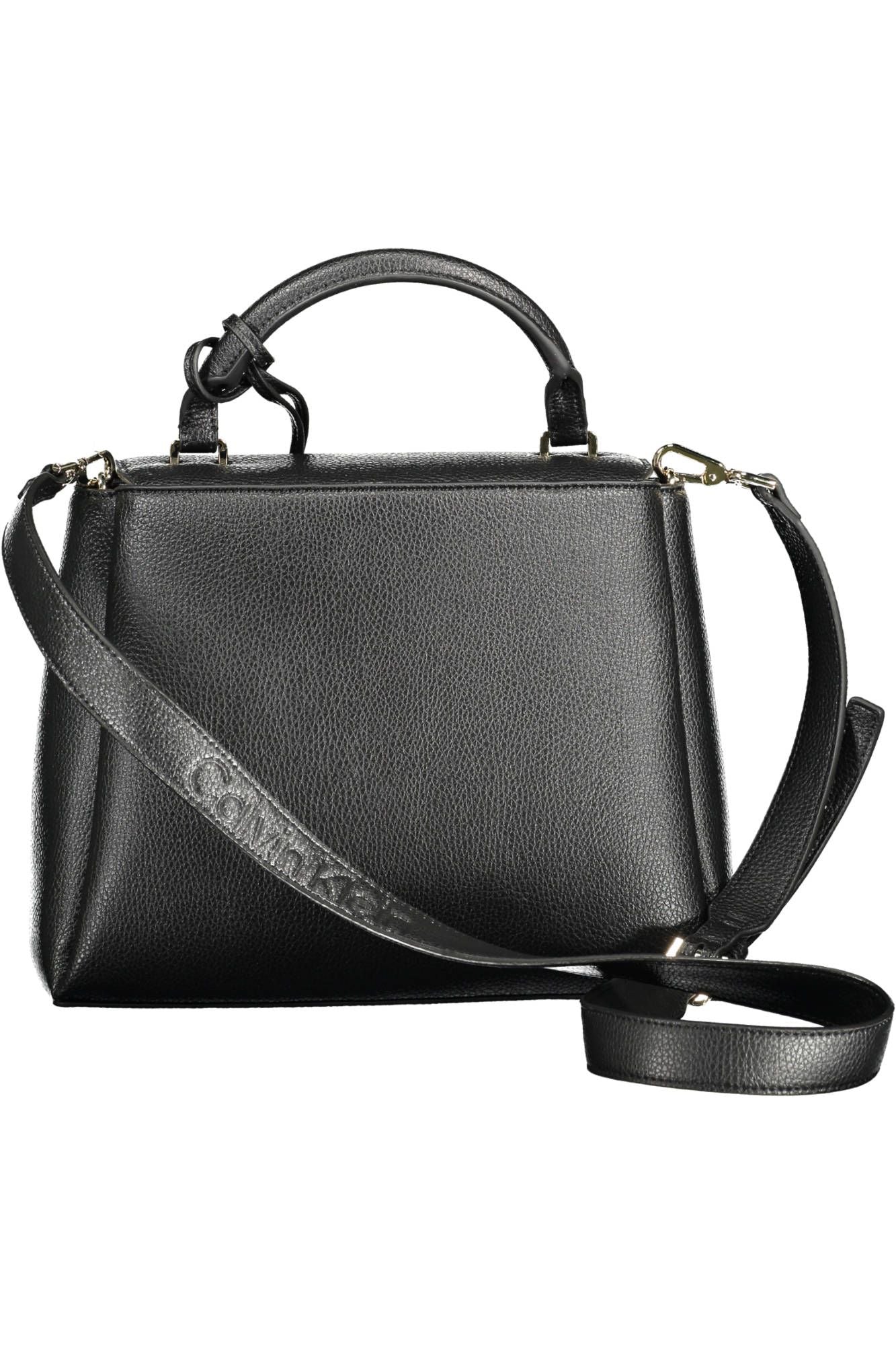 Calvin Klein Black Polyester Women Handbag - Arichezz.store