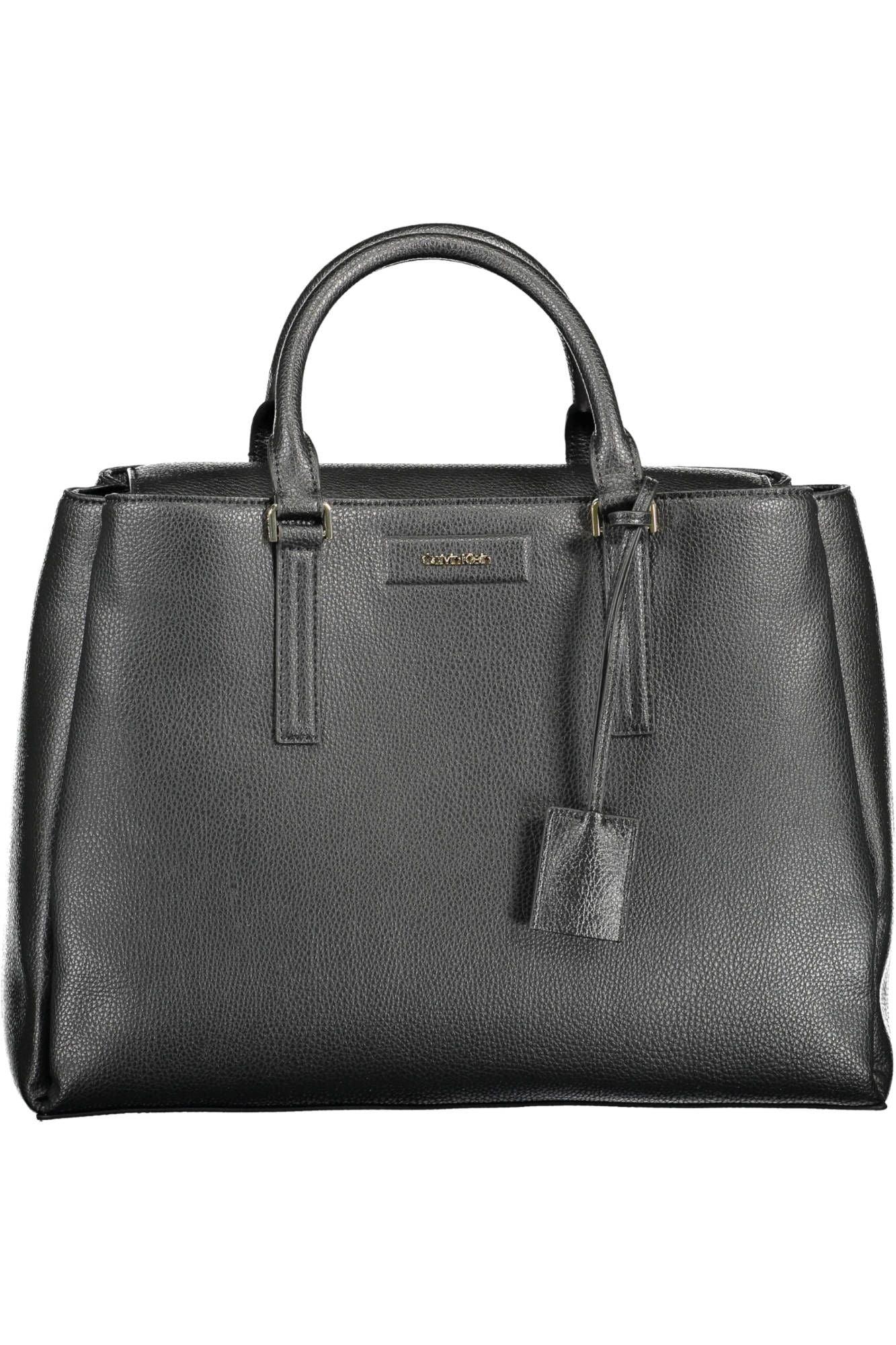 Calvin Klein Black Polyester Women Handbag - Arichezz.store