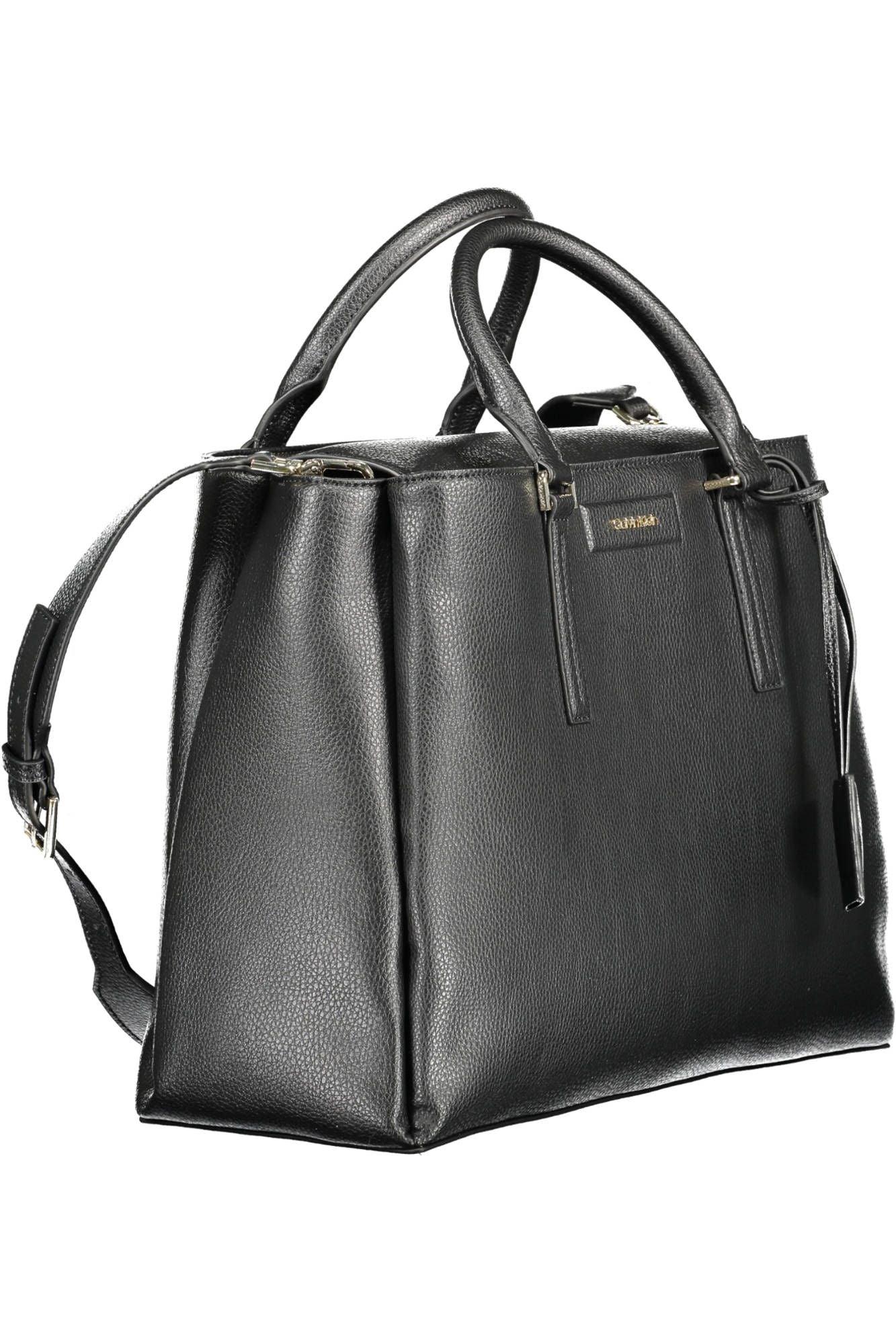 Calvin Klein Black Polyester Women Handbag - Arichezz.store