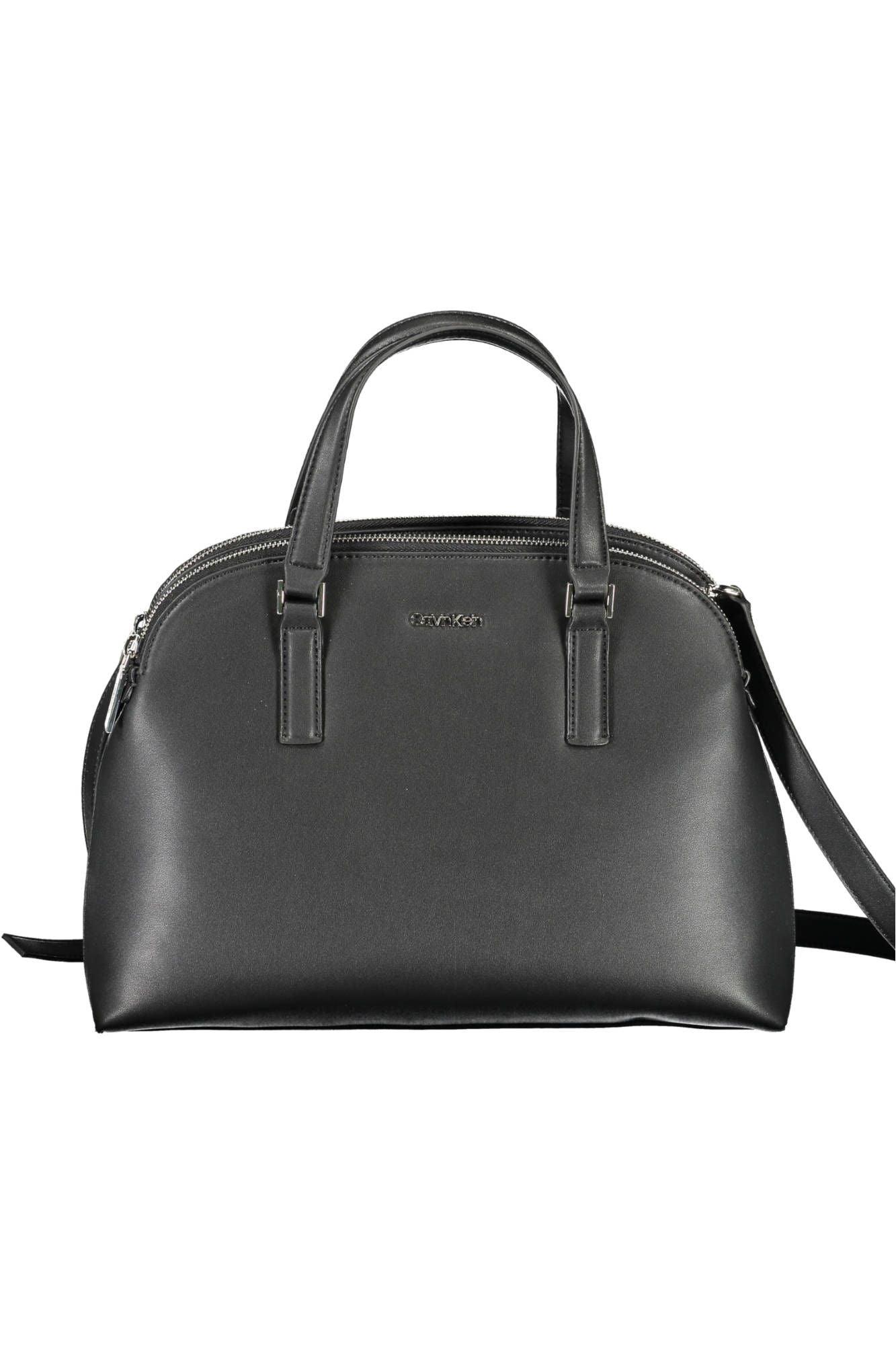 Calvin Klein Black Polyester Women Handbag - Arichezz.store