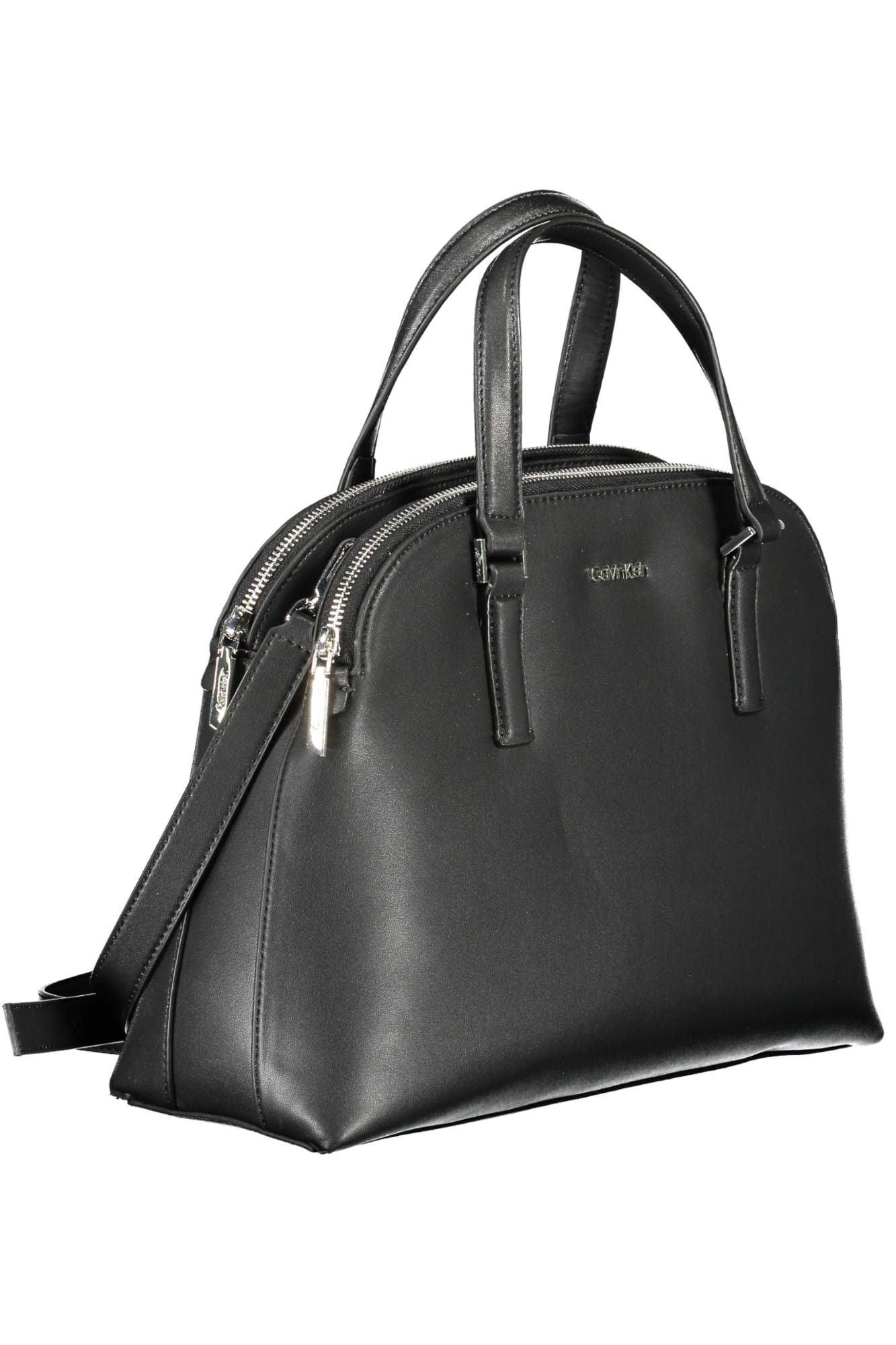 Calvin Klein Black Polyester Women Handbag - Arichezz.store