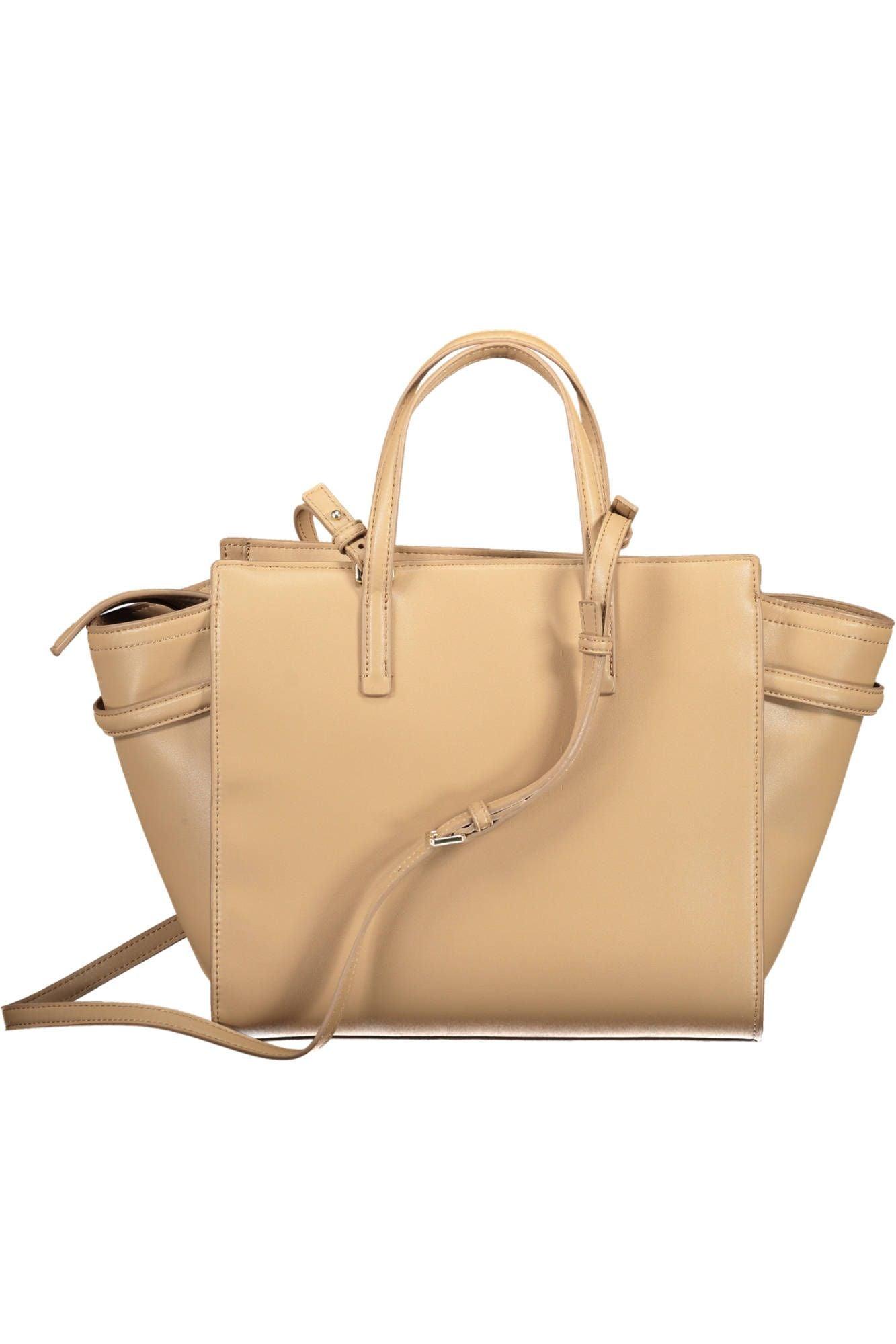 Calvin Klein Beige Polyester Women's Handbag - Arichezz.store