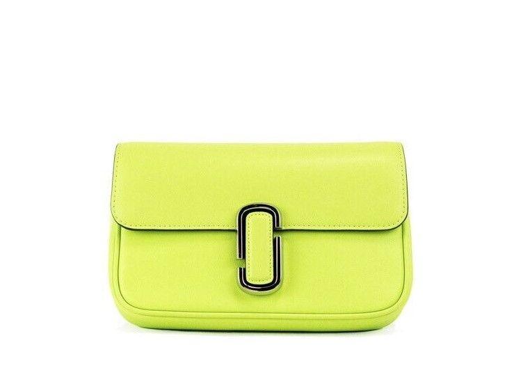 Marc Jacobs The J Marc Green Glow Smooth Leather Shoulder Crossbody Handbag - Arichezz.store