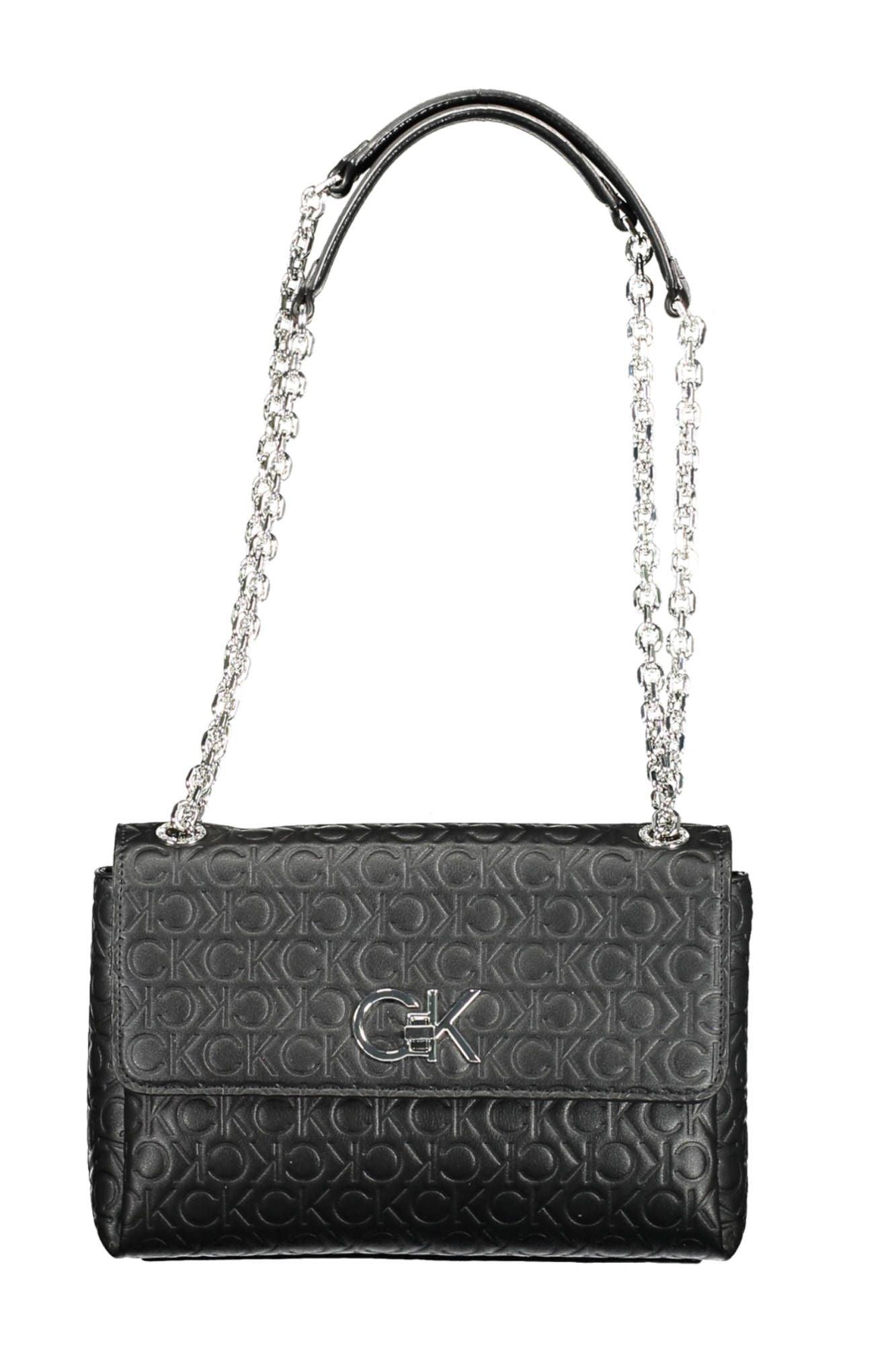 Calvin Klein Black Polyester Women Handbag - Arichezz.store