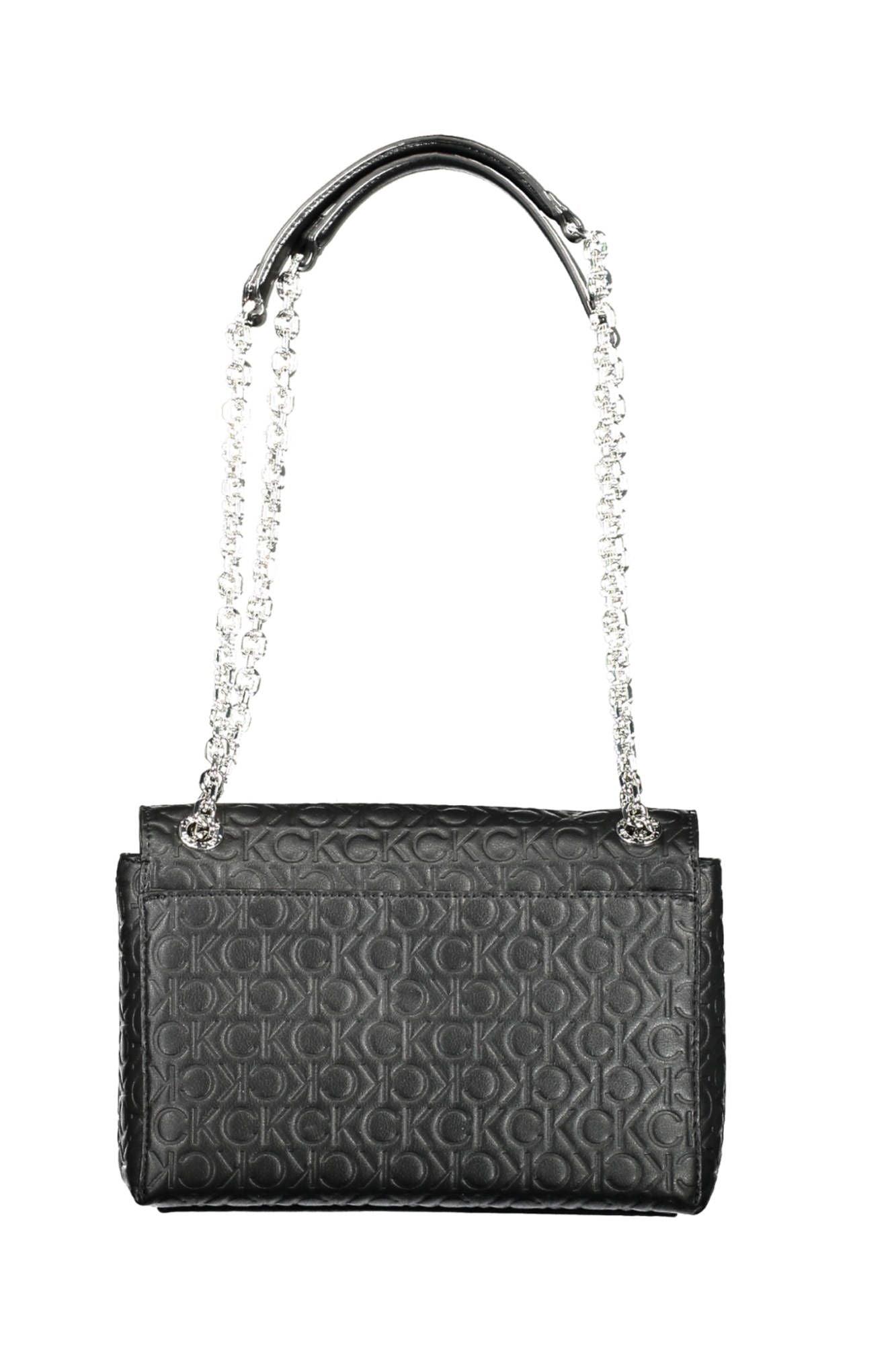 Calvin Klein Black Polyester Women Handbag - Arichezz.store