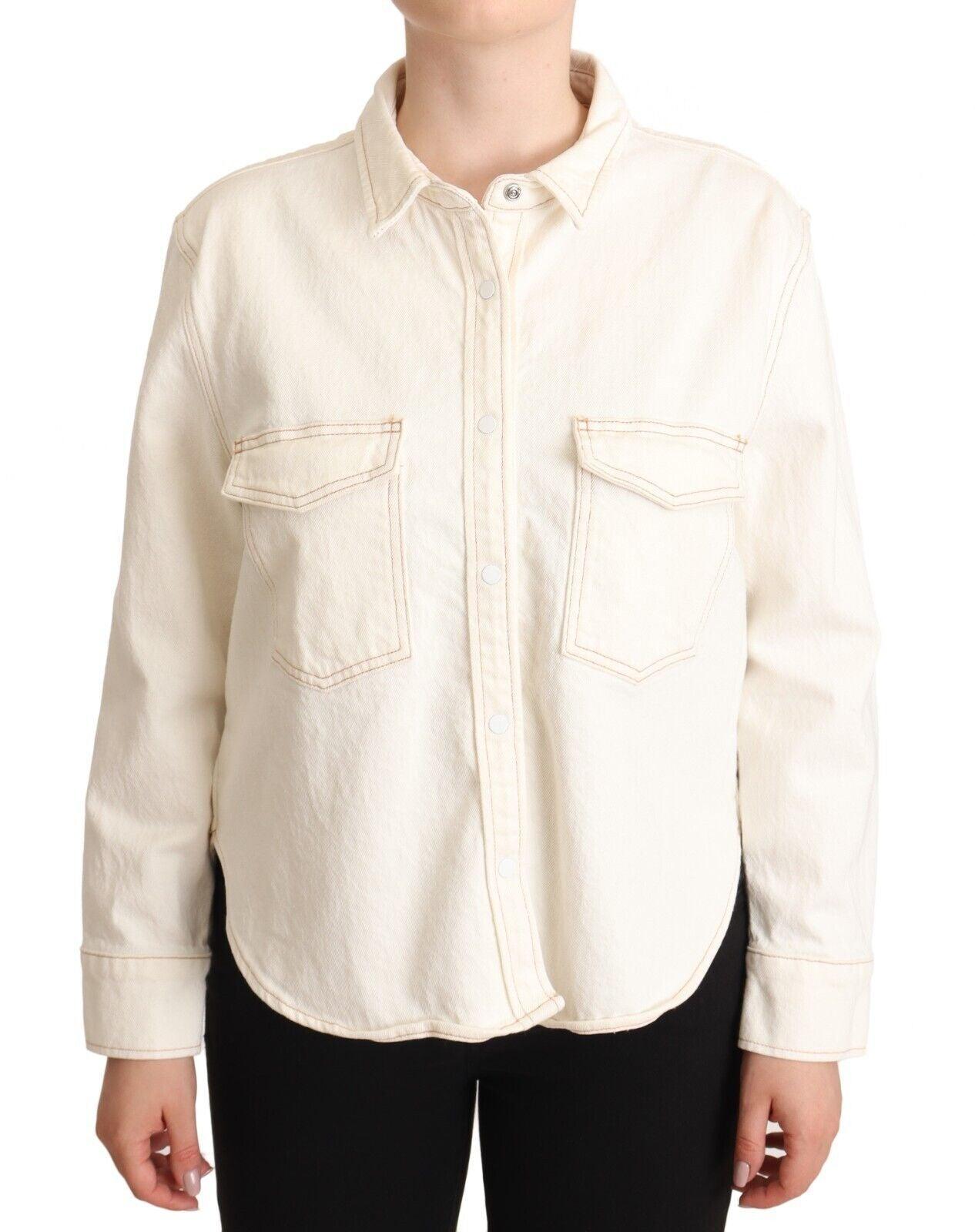 Levi's Elegant White Long Sleeve Collared Polo Top - Arichezz.store