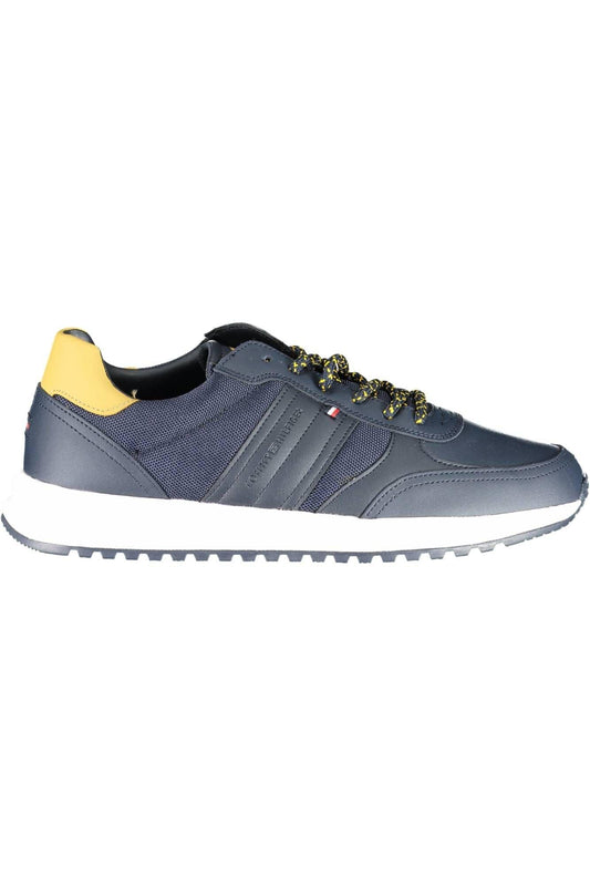 Tommy Hilfiger Blue Synthetic Men’s Sneakers - Arichezz.store