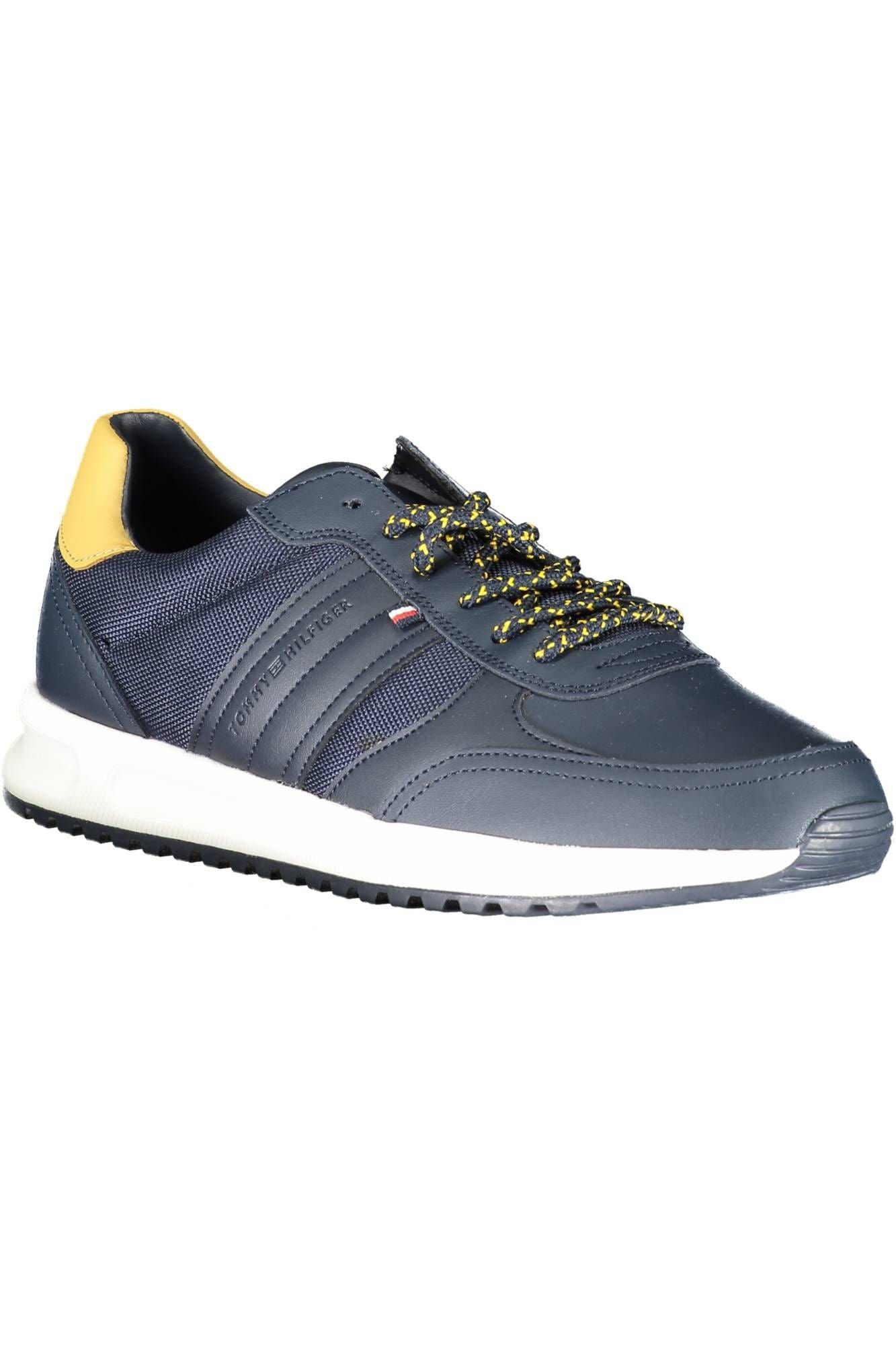 Tommy Hilfiger Blue Synthetic Men’s Sneakers - Arichezz.store