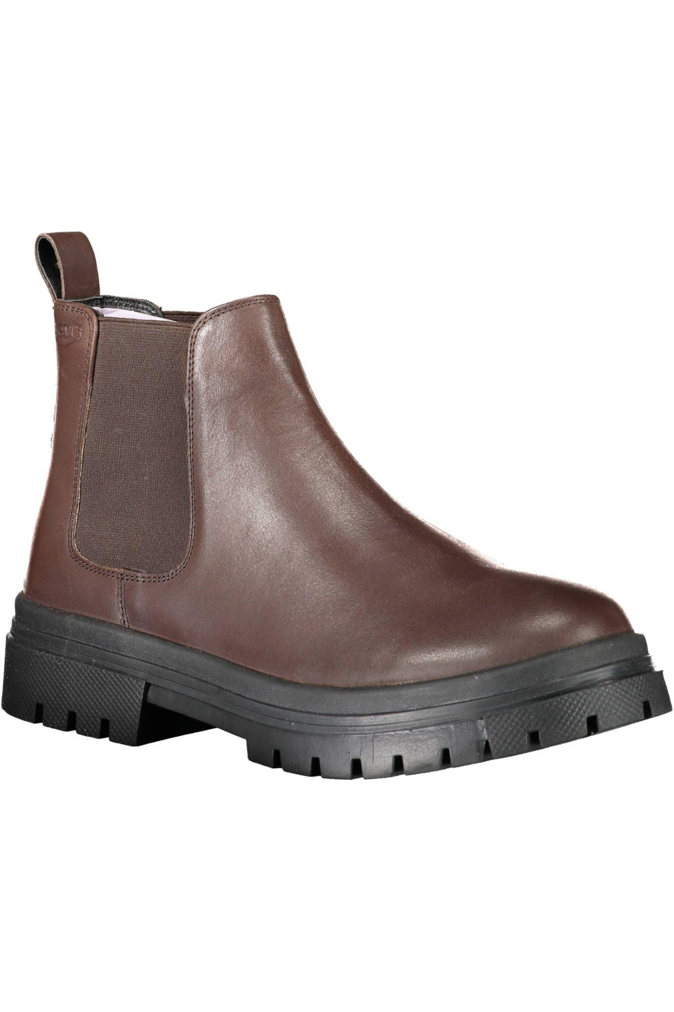 Levi's Brown Leather Men Boot - Arichezz.store