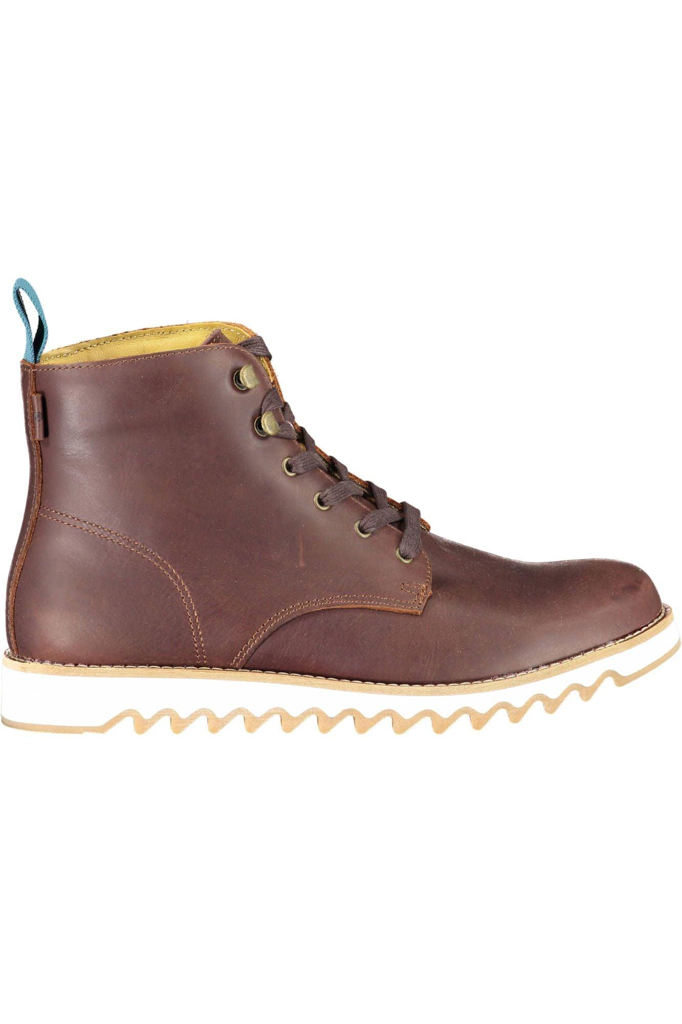 Levi's Brown Leather Men's Ankle Boots - Arichezz.store