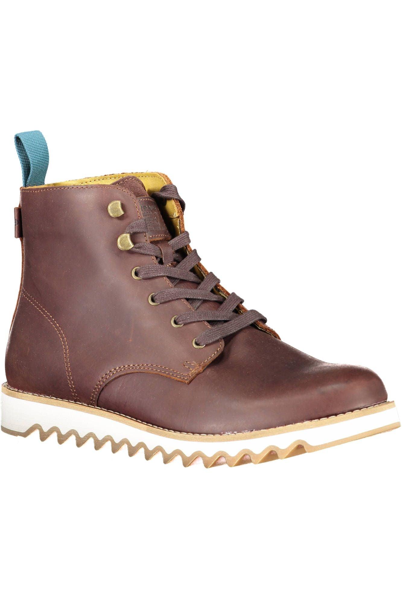 Levi's Brown Leather Men's Ankle Boots - Arichezz.store