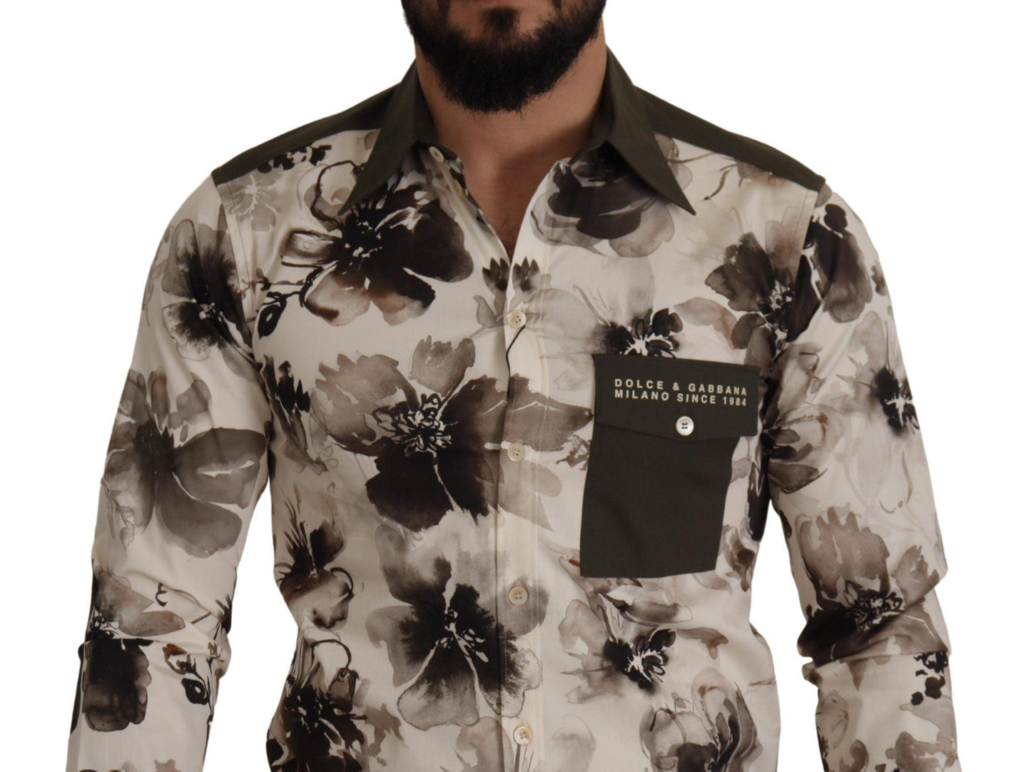 Dolce & Gabbana Floral Print Casual Cotton Shirt - Arichezz.store