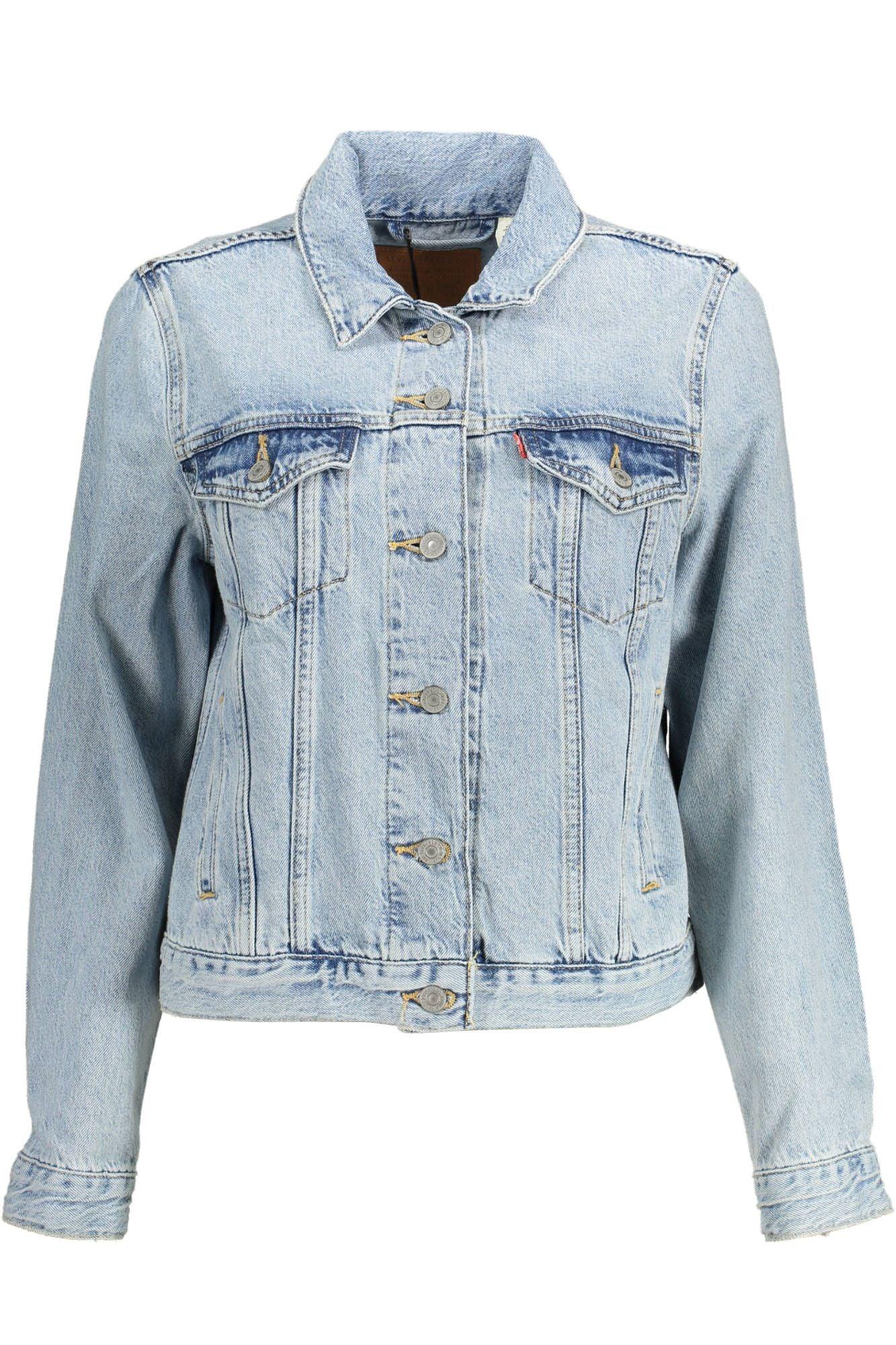 Levi's Light Blue Cotton Women Jacket - Arichezz.store