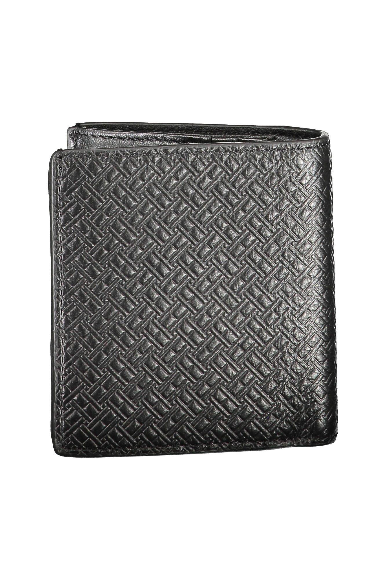 Tommy Hilfiger Black Leather Men Wallet - Arichezz.store