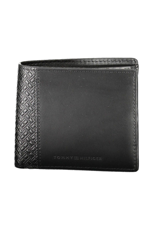 Tommy Hilfiger Black Leather Men Wallet - Arichezz.store