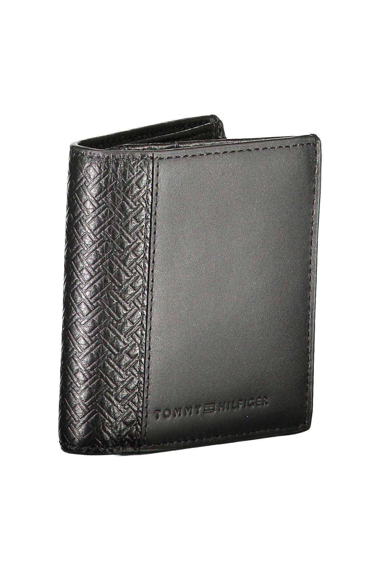 Tommy Hilfiger Black Leather Men Wallet - Arichezz.store