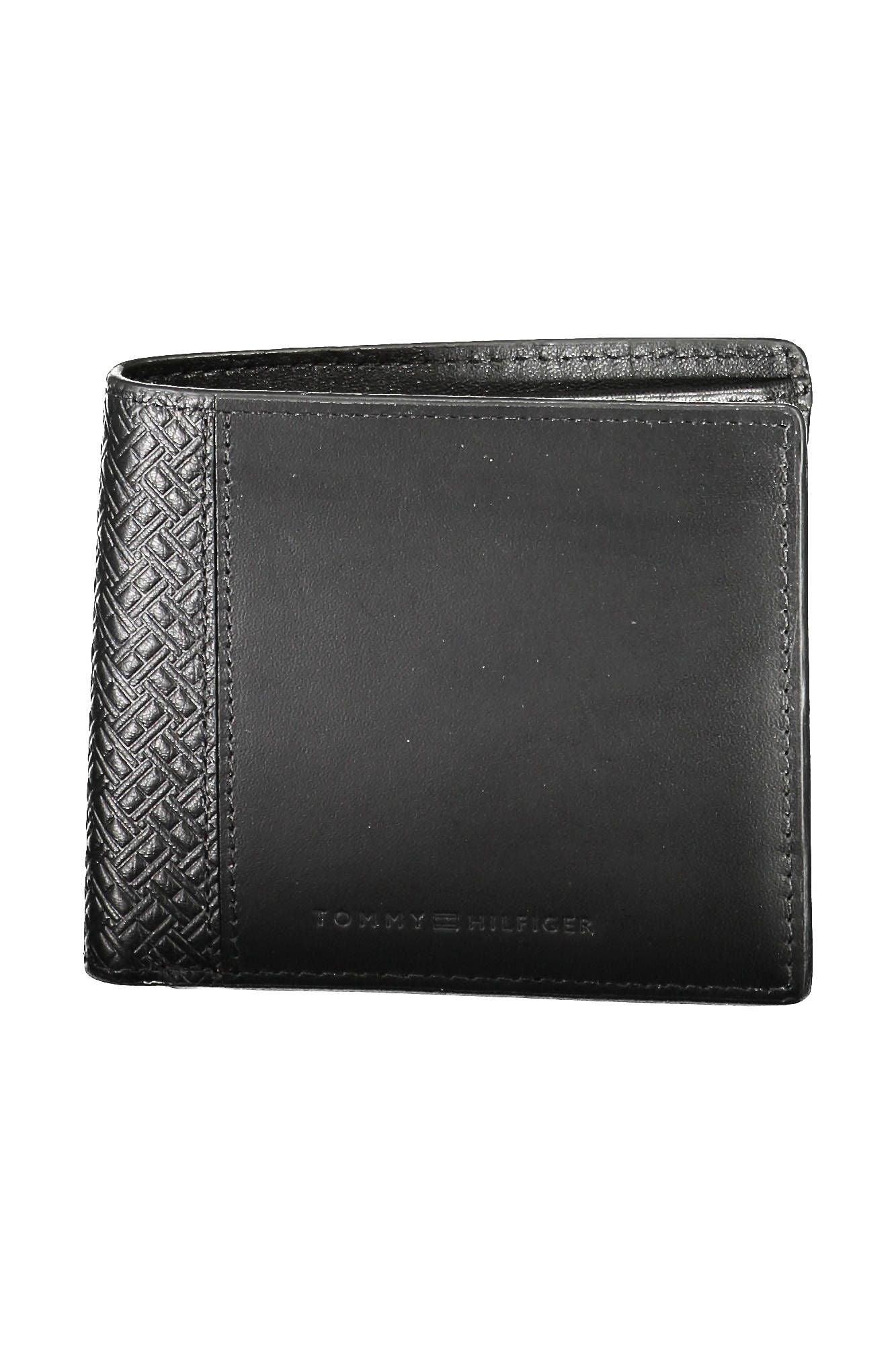 Tommy Hilfiger Black Leather Men Wallet - Arichezz.store