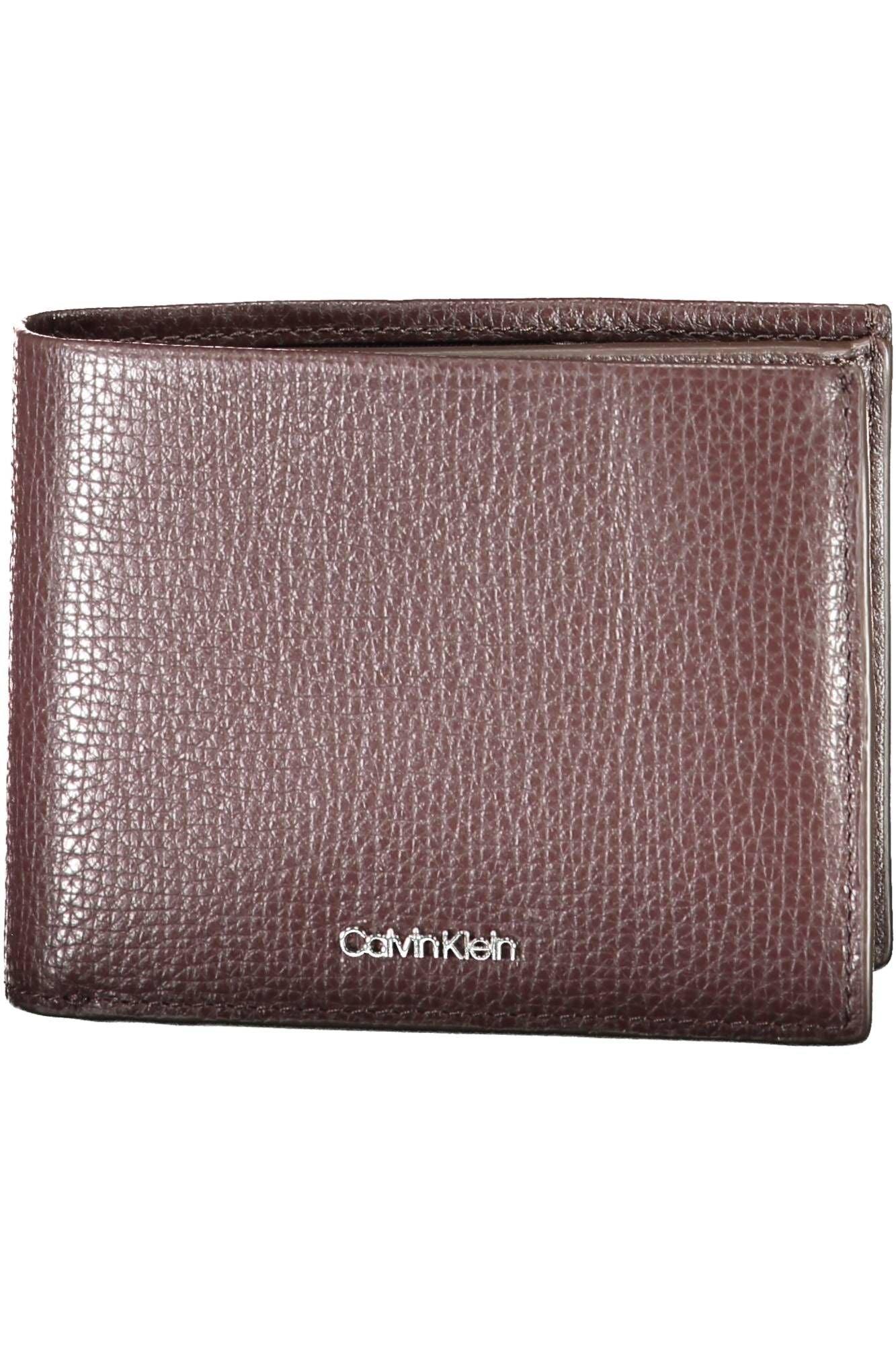 Calvin Klein Brown Leather Wallet for Men - Arichezz.store