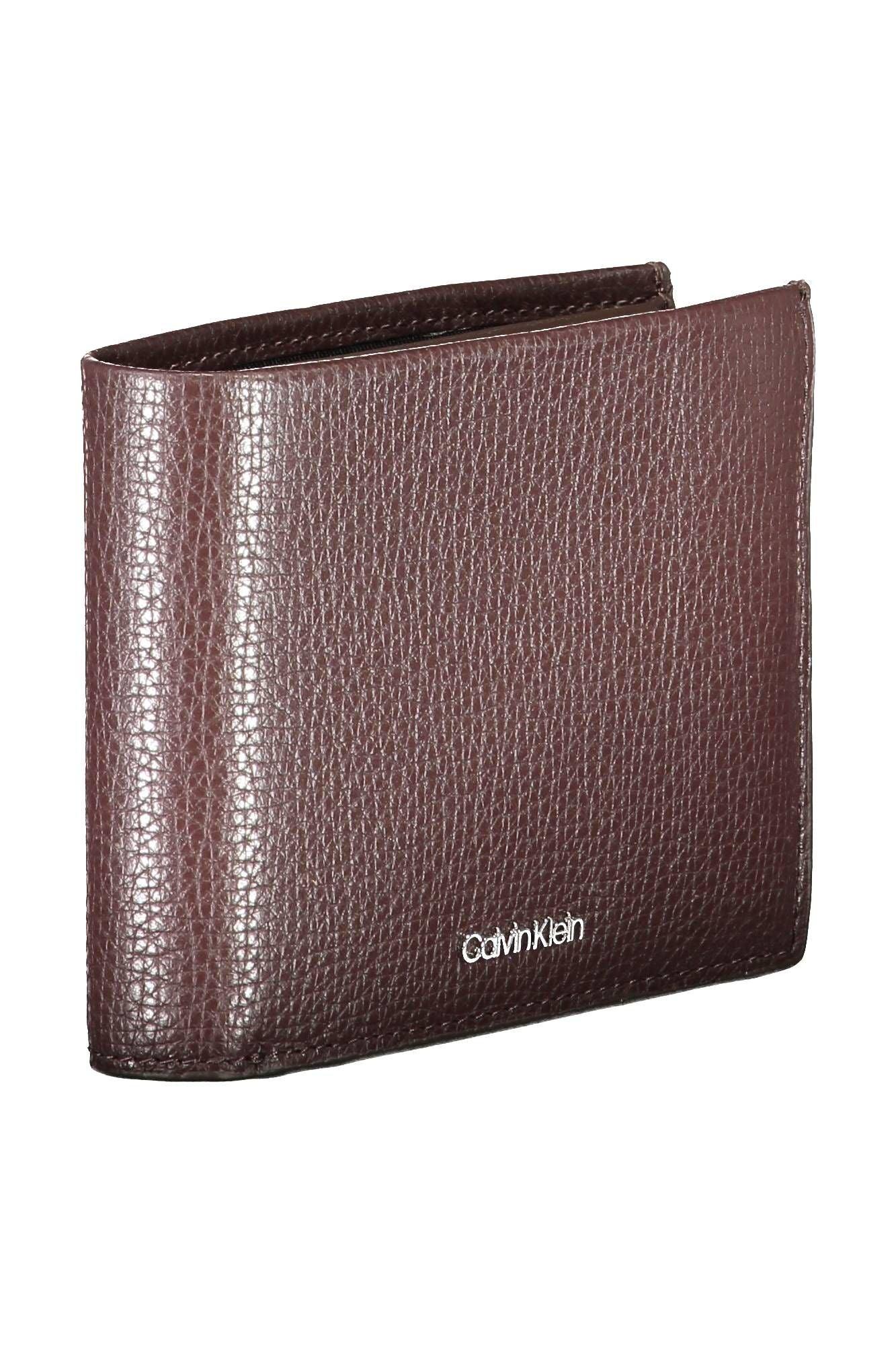 Calvin Klein Brown Leather Wallet for Men - Arichezz.store