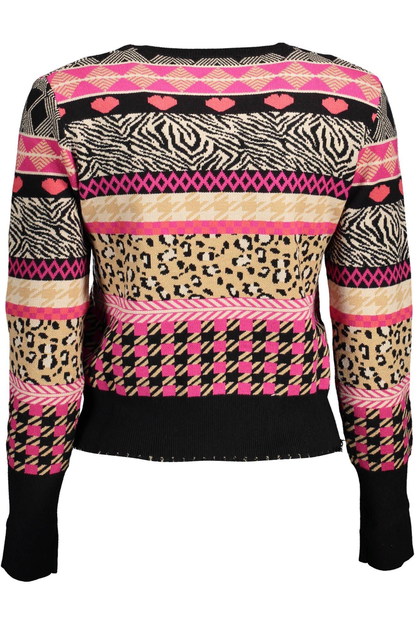 Desigual Black Viscose Women Sweater - Arichezz.store