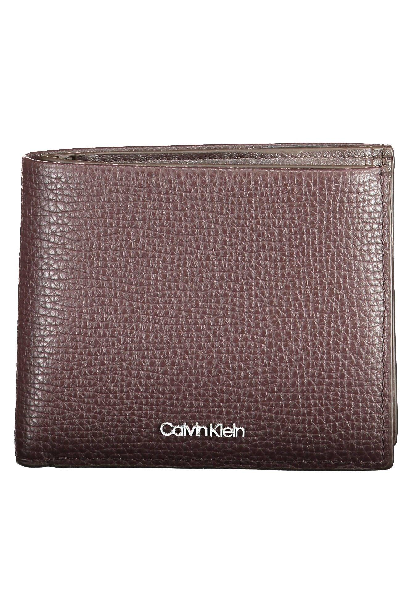 Calvin Klein Men's Brown Leather Wallet - Arichezz.store