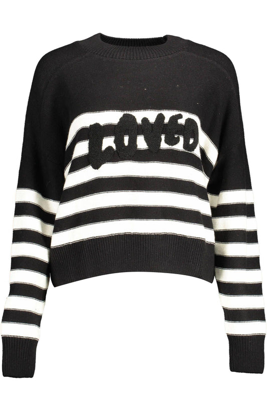 Desigual Black Cotton Women Sweater - Arichezz.store