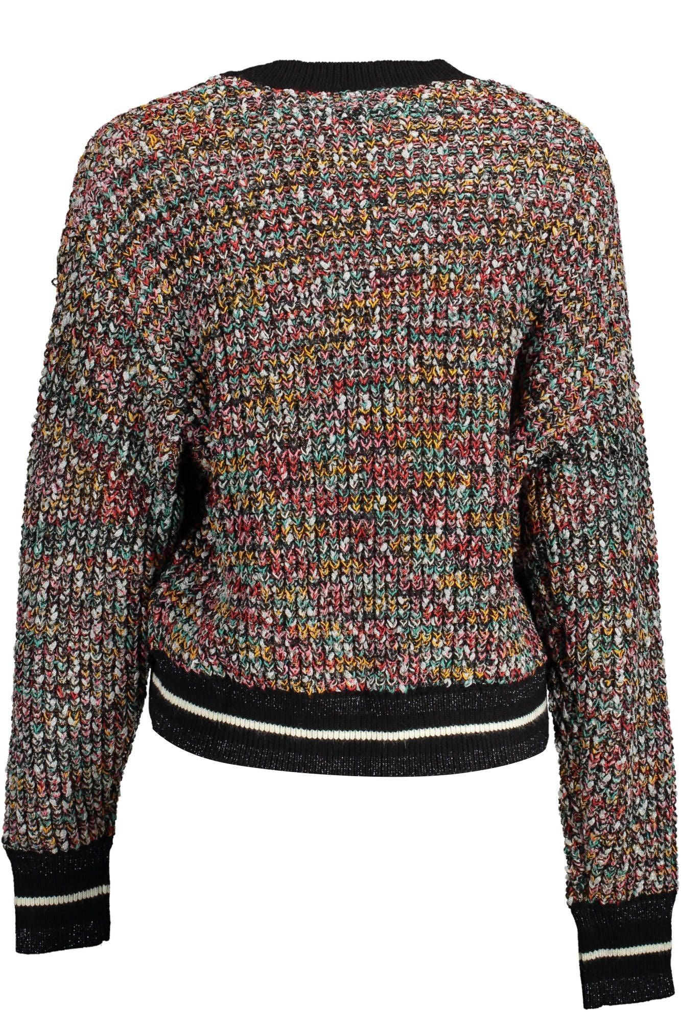 Desigual Enigmatic Black Sweater with Contrasting Details - Arichezz.store