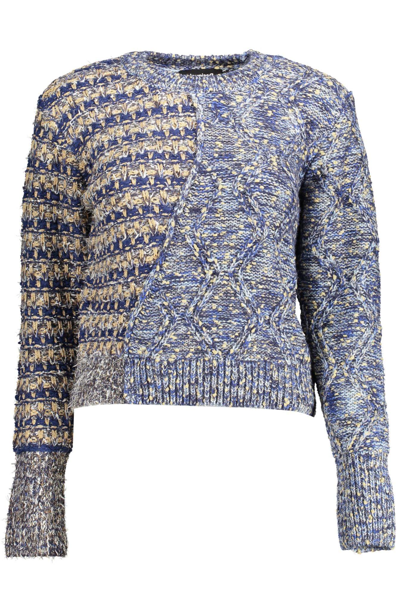 Desigual Blue Polyamide Women Sweater - Arichezz.store