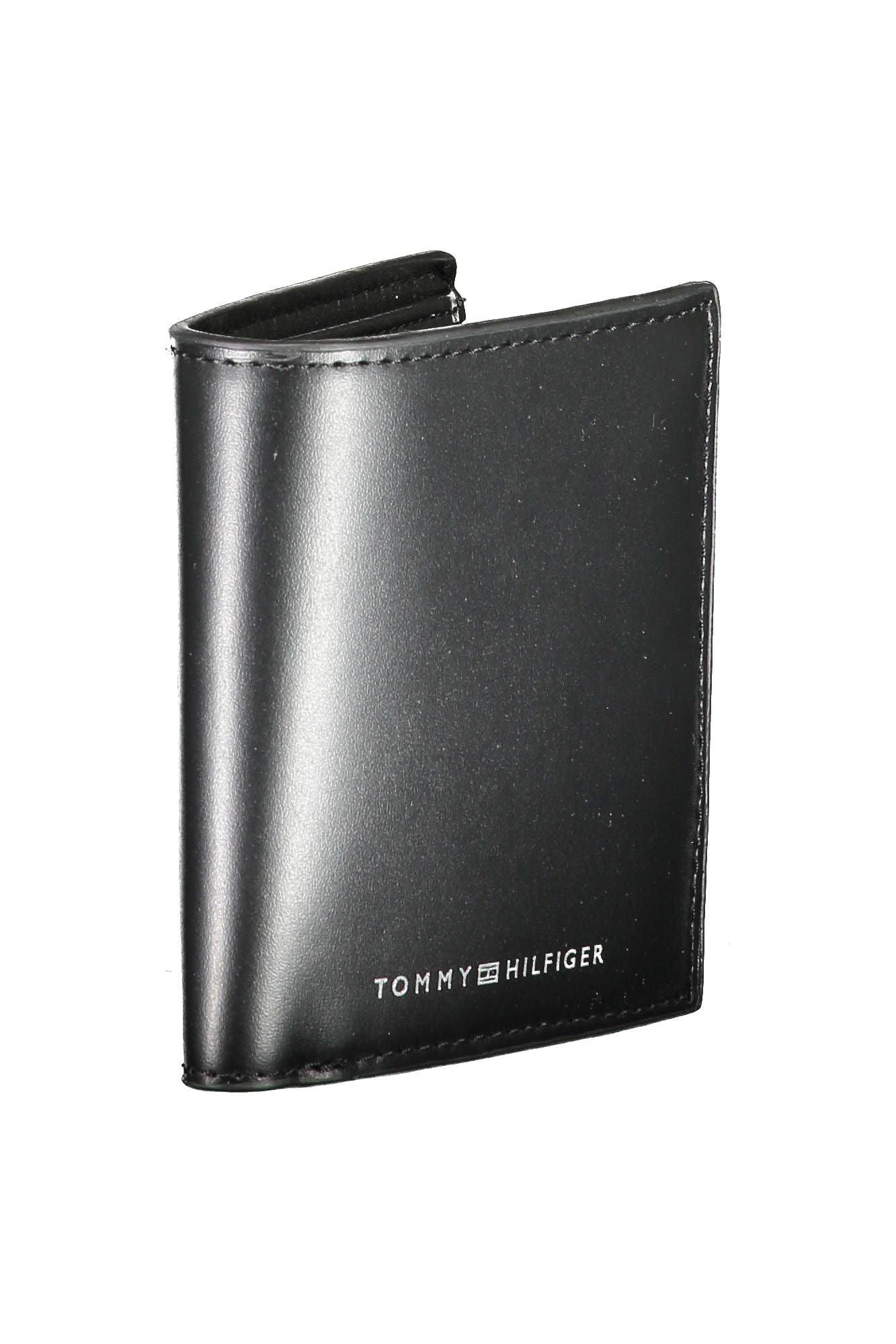 Tommy Hilfiger Black Leather Men Wallet - Arichezz.store