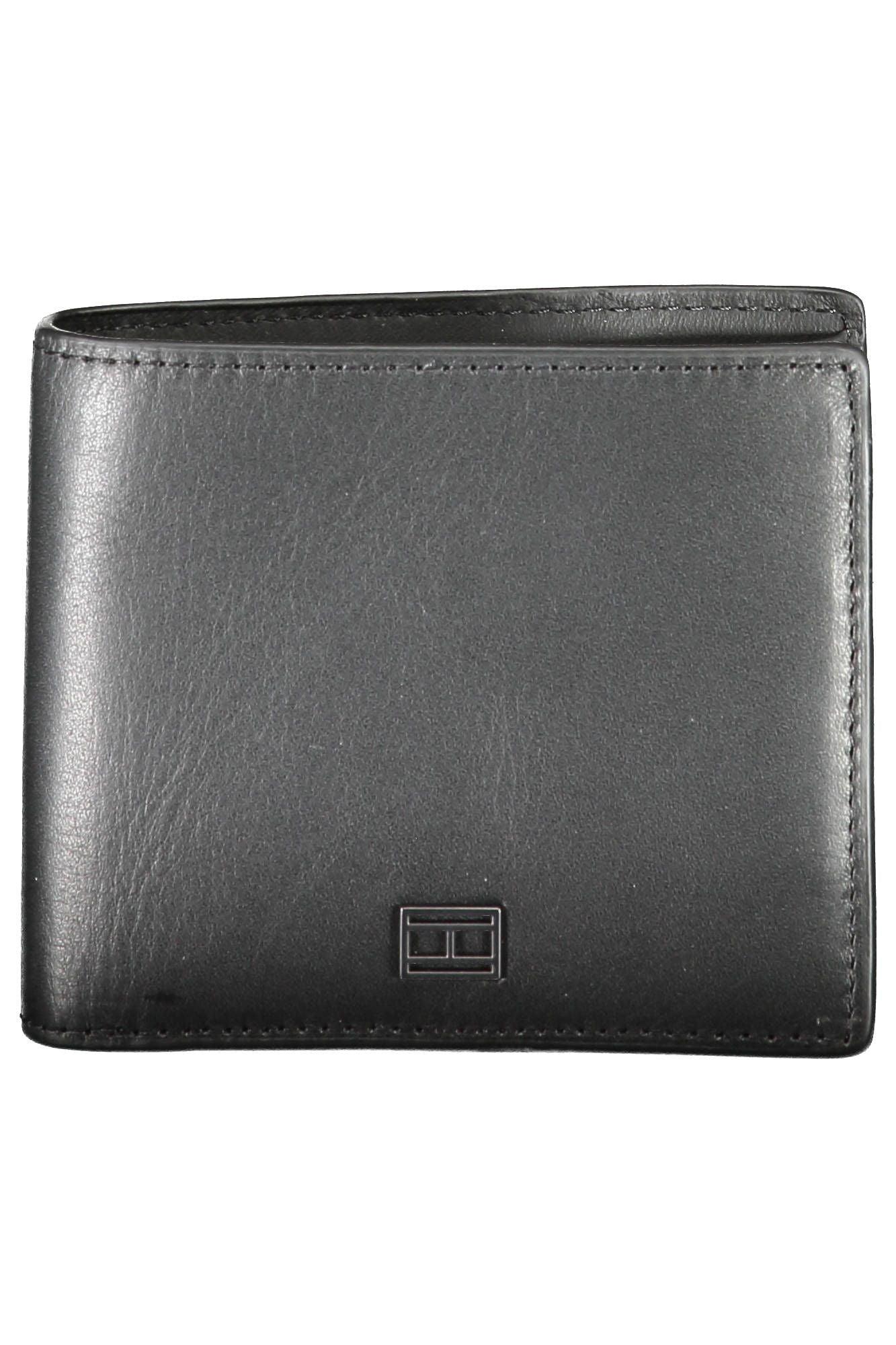 Tommy Hilfiger Black Leather Men Wallet - Arichezz.store