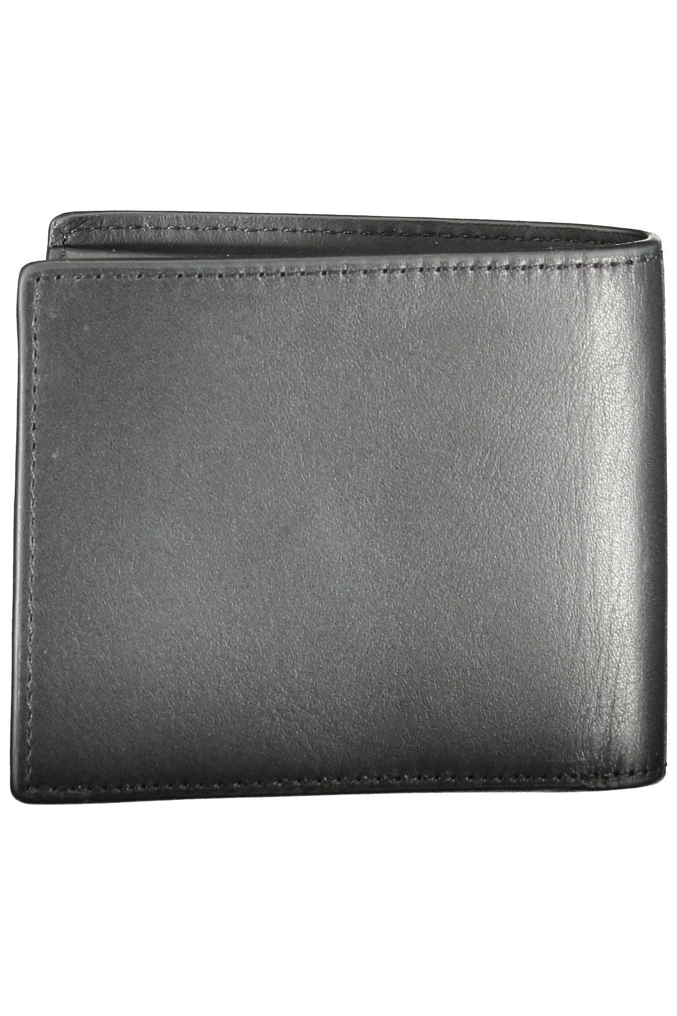 Tommy Hilfiger Black Leather Men Wallet - Arichezz.store