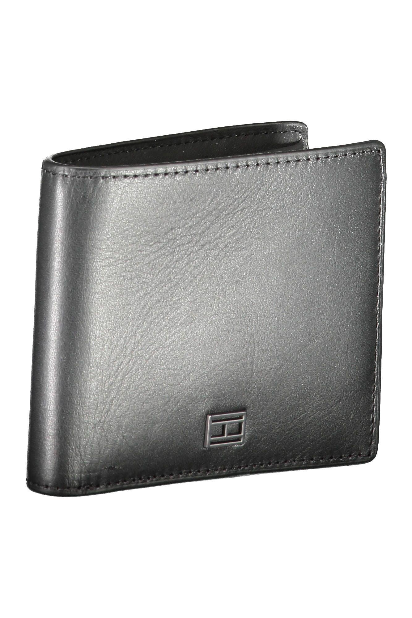 Tommy Hilfiger Black Leather Men Wallet - Arichezz.store