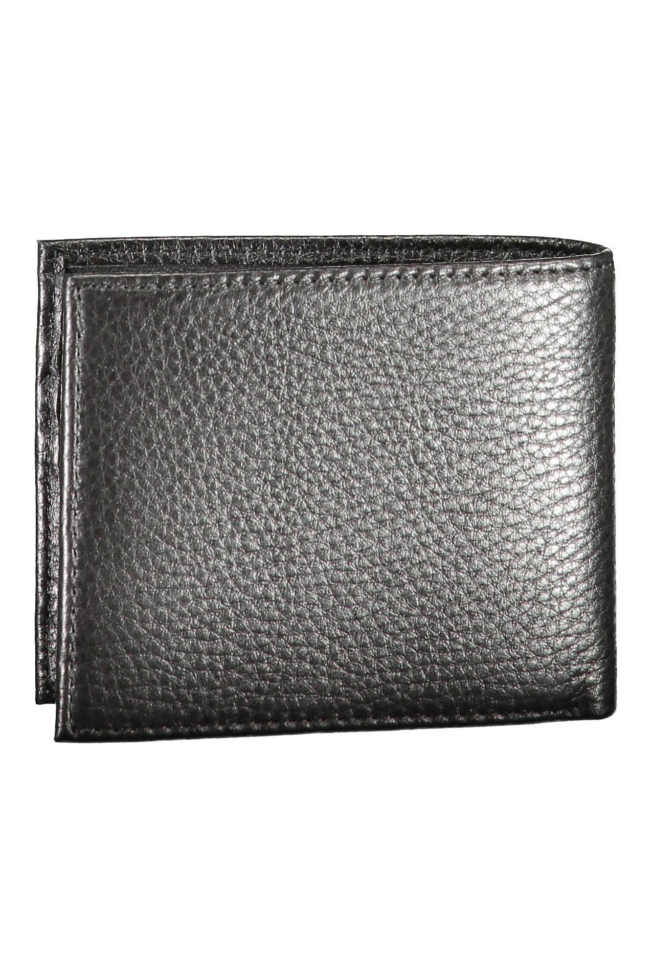 Tommy Hilfiger Black Leather Men Wallet - Arichezz.store