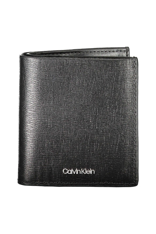 Calvin Klein Black Leather Men Wallet - Arichezz.store