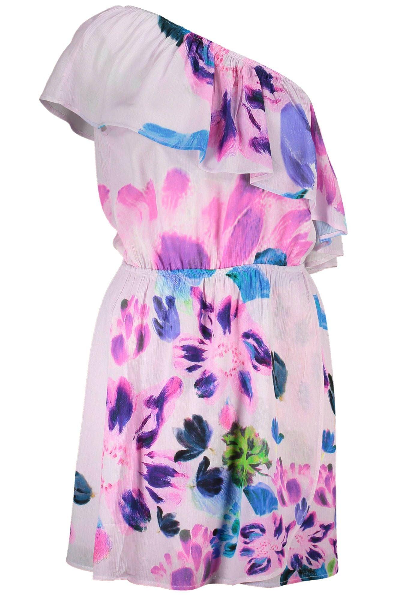 Desigual Pink Viscose Women Dress - Arichezz.store