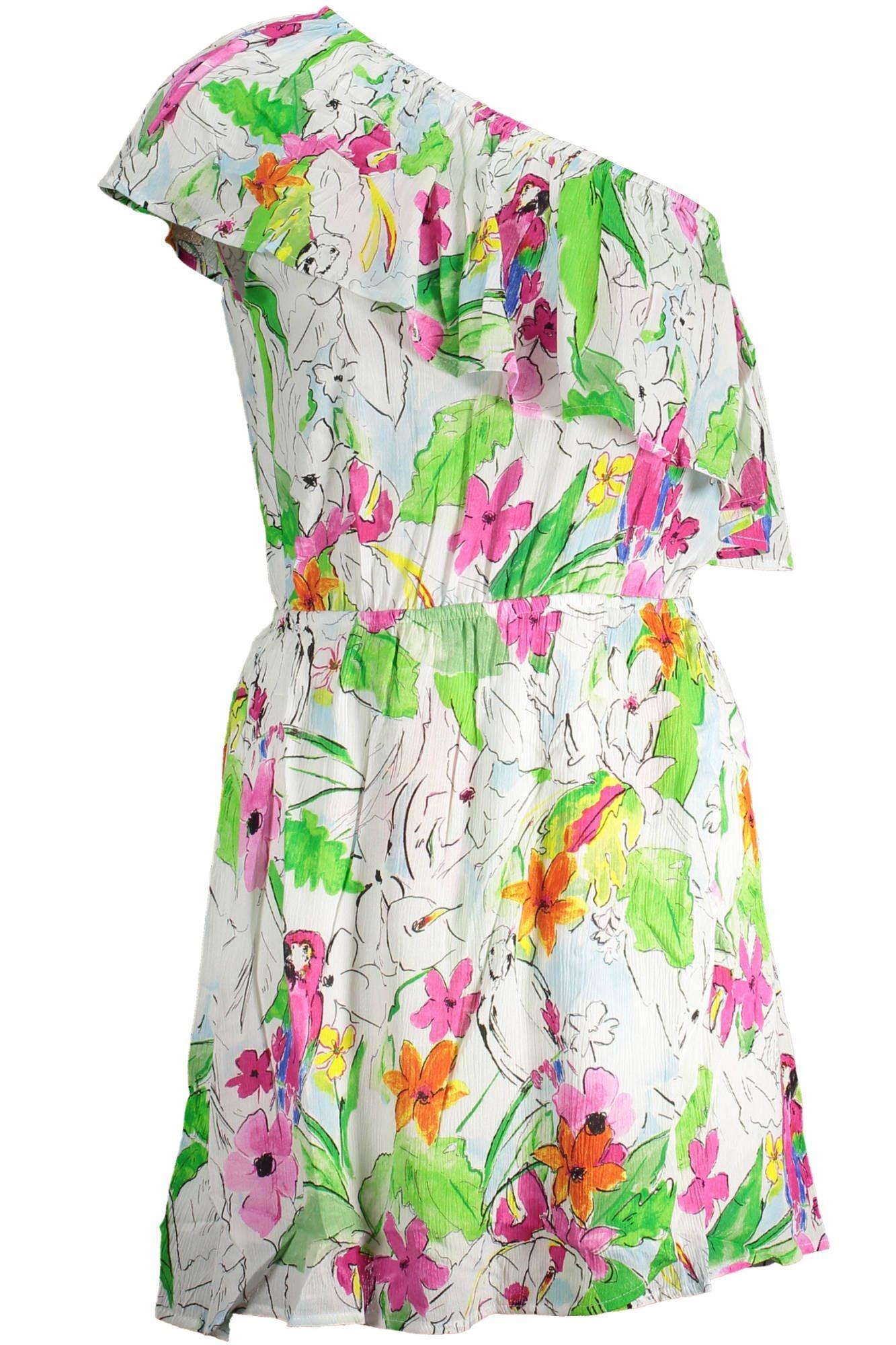 Desigual White Viscose Women Dress - Arichezz.store