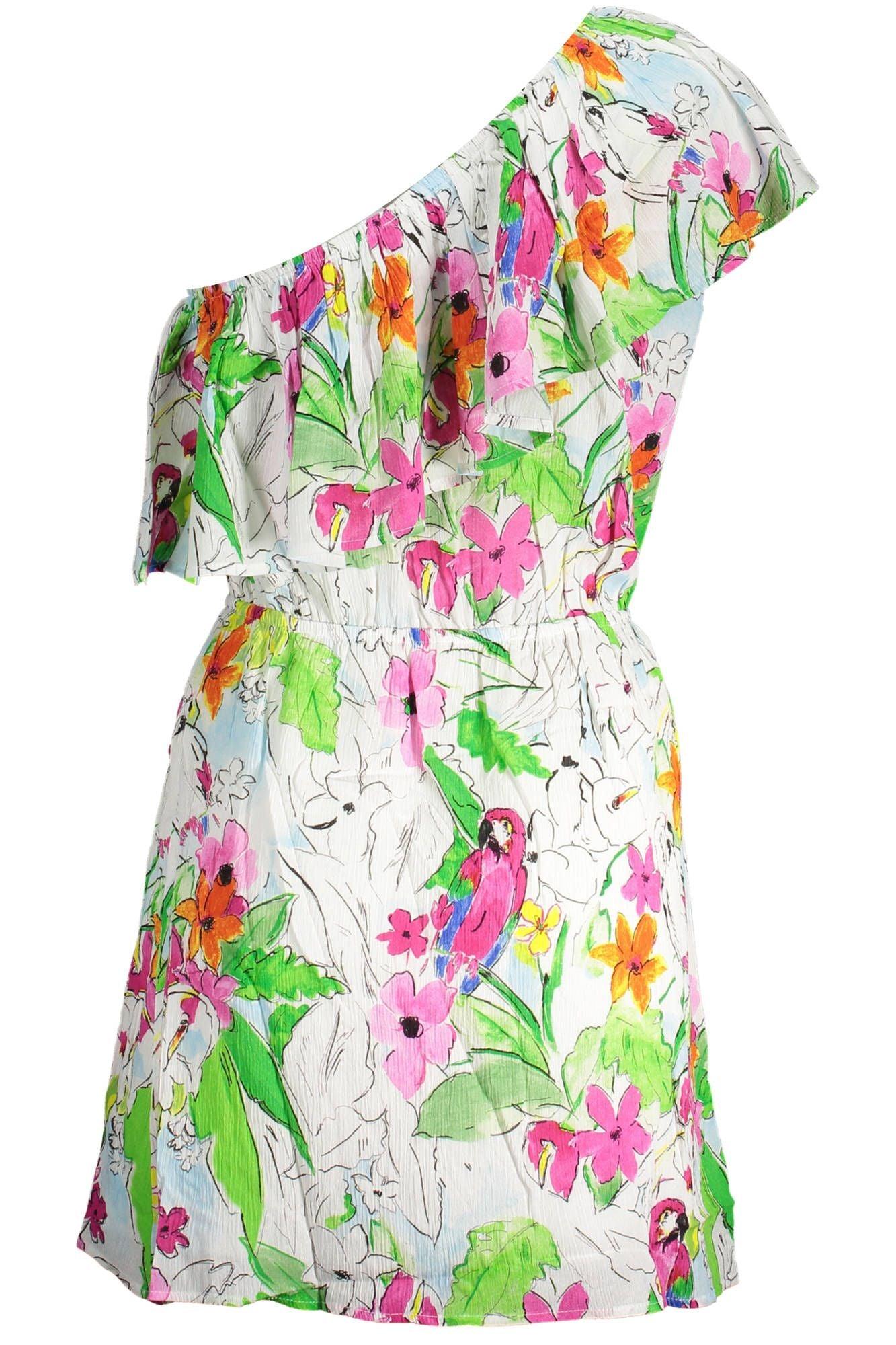 Desigual White Viscose Women Dress - Arichezz.store