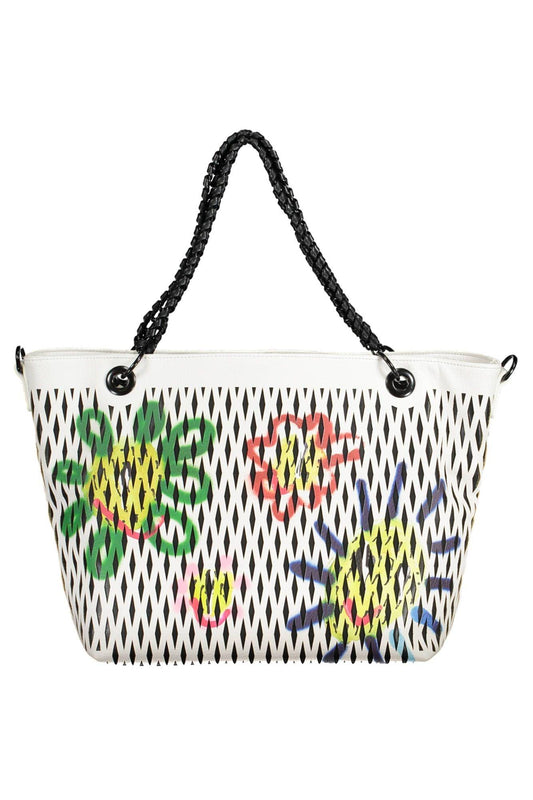 Desigual White Polyethylene Women Handbag - Arichezz.store