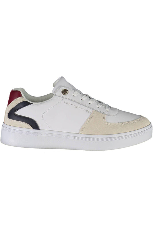 Tommy Hilfiger Women's White Leather Sneakers - Arichezz.store