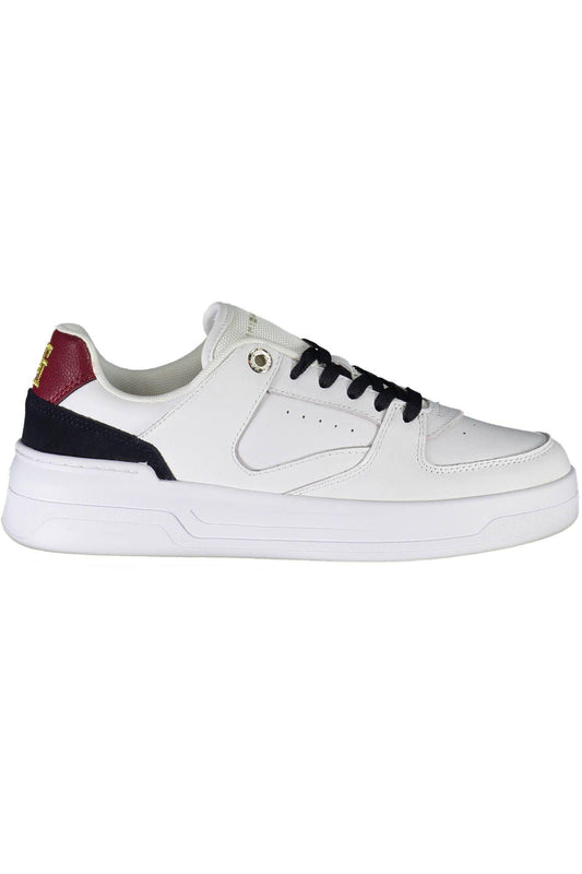 Tommy Hilfiger White Leather Women Sneaker - Arichezz.store