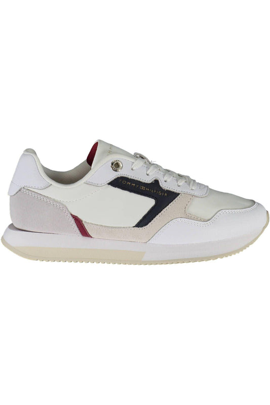 Tommy Hilfiger White Leather Women Sneakers - Arichezz.store