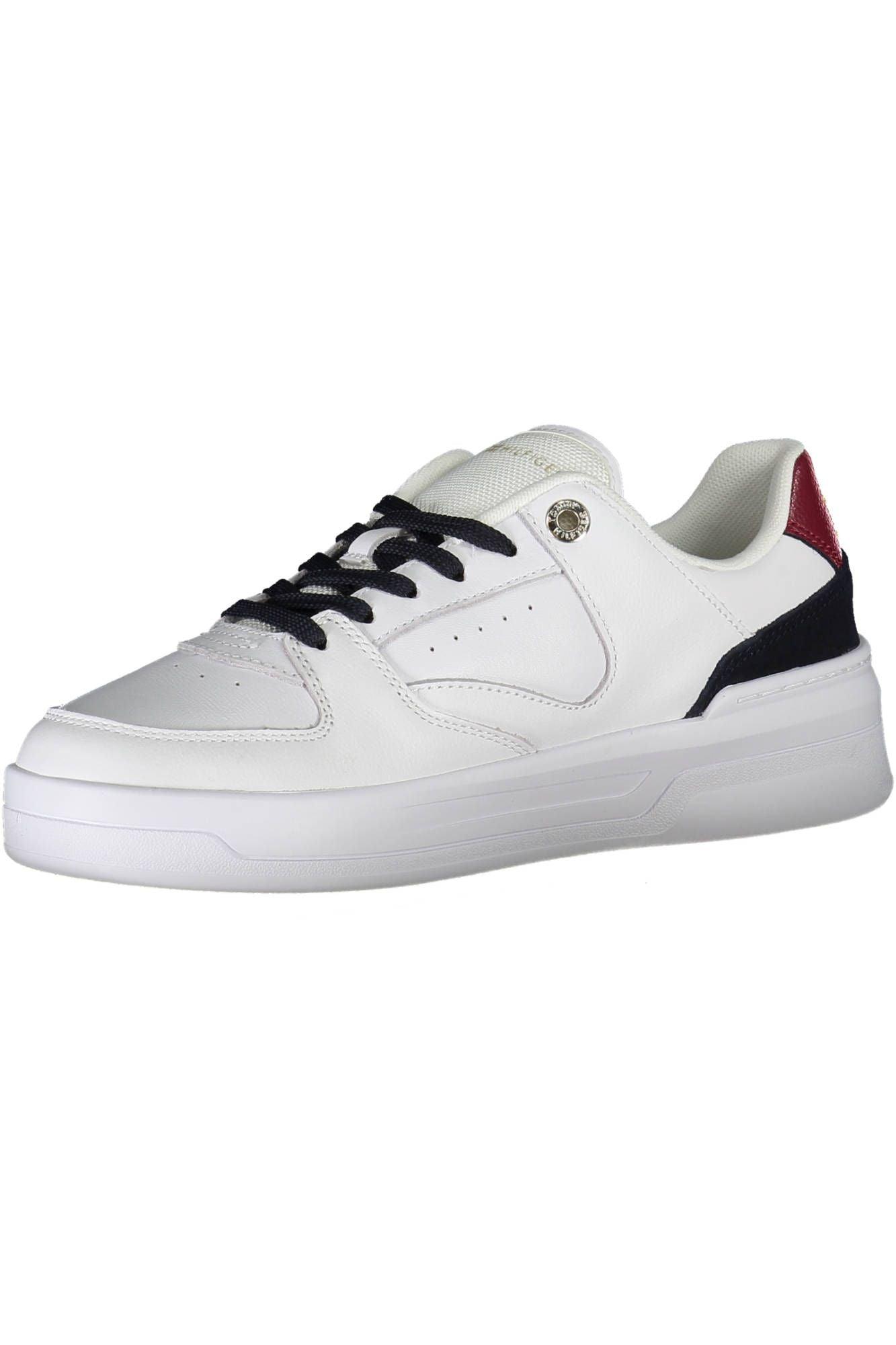 Tommy Hilfiger White Leather Women Sneaker - Arichezz.store