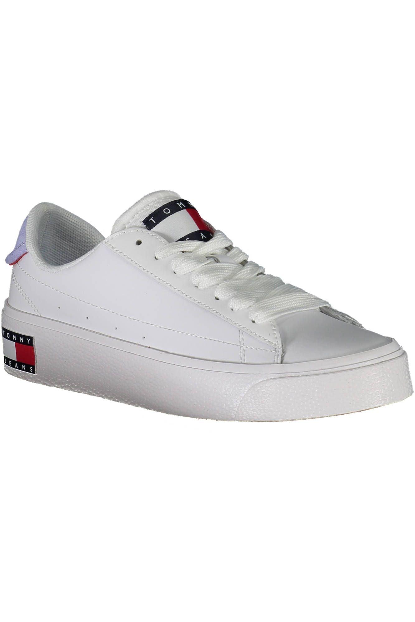 Tommy Hilfiger White Leather Women Sneaker - Arichezz.store