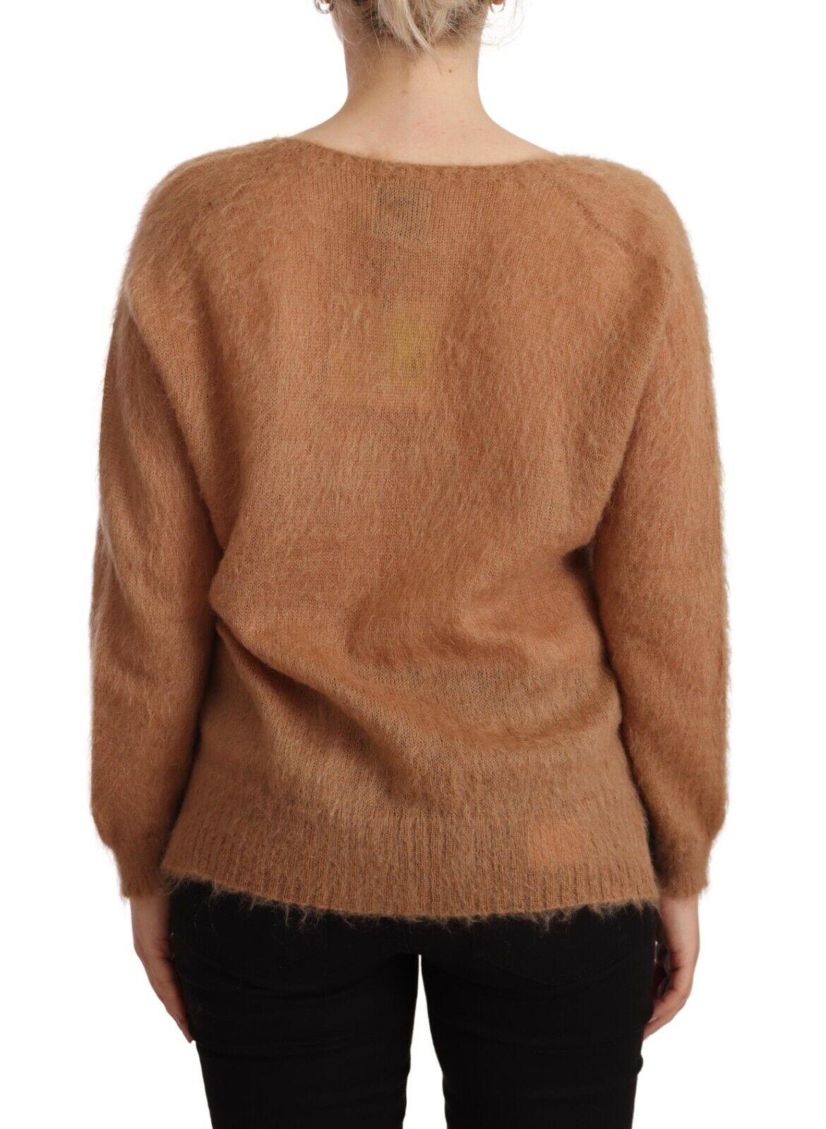 PINK MEMORIES Chic Brown Knit Cardigan with Front Button Closure - Arichezz.store