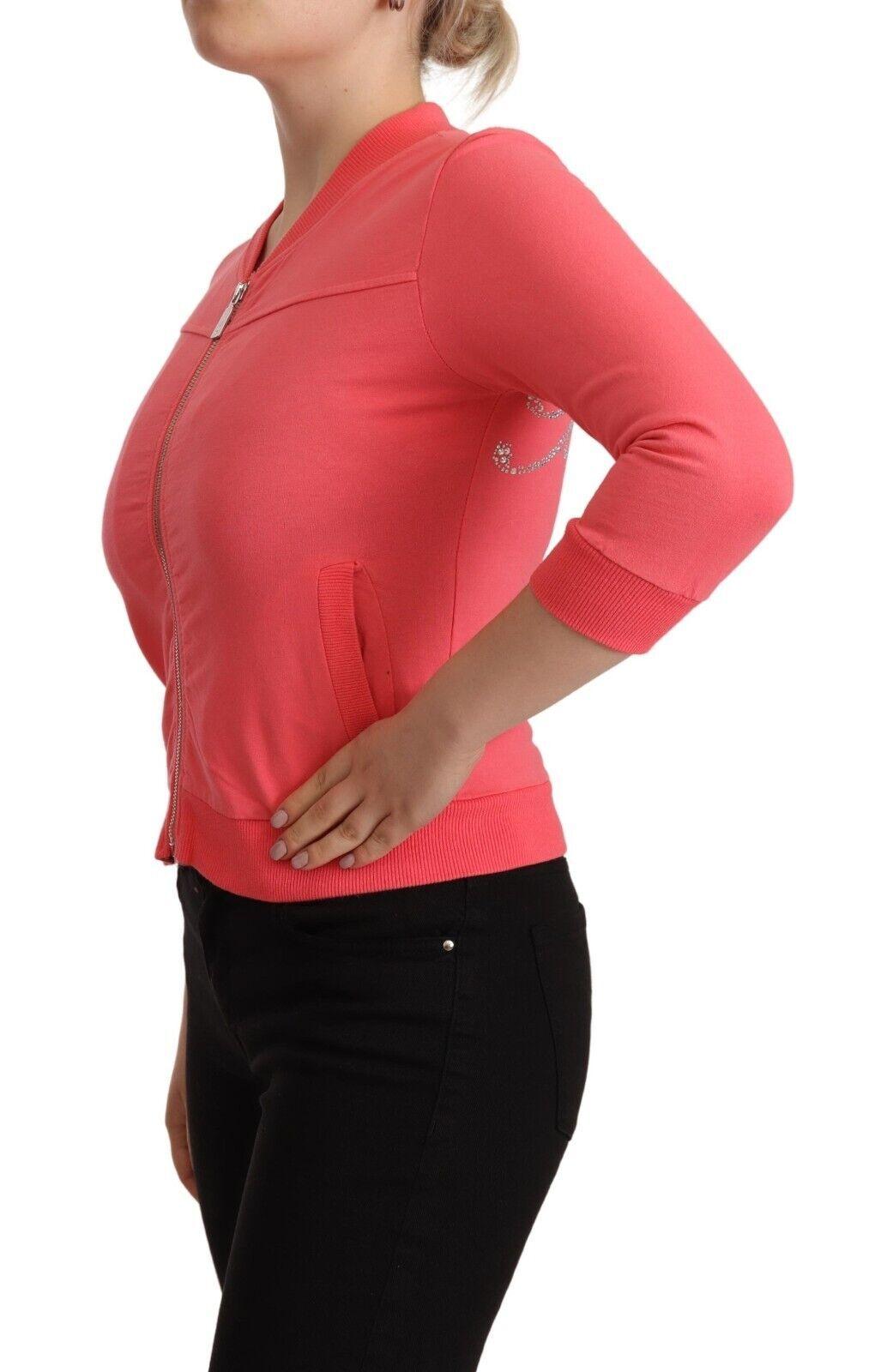 Blumarine Elegant Pink Full Zip Sweater - Arichezz.store