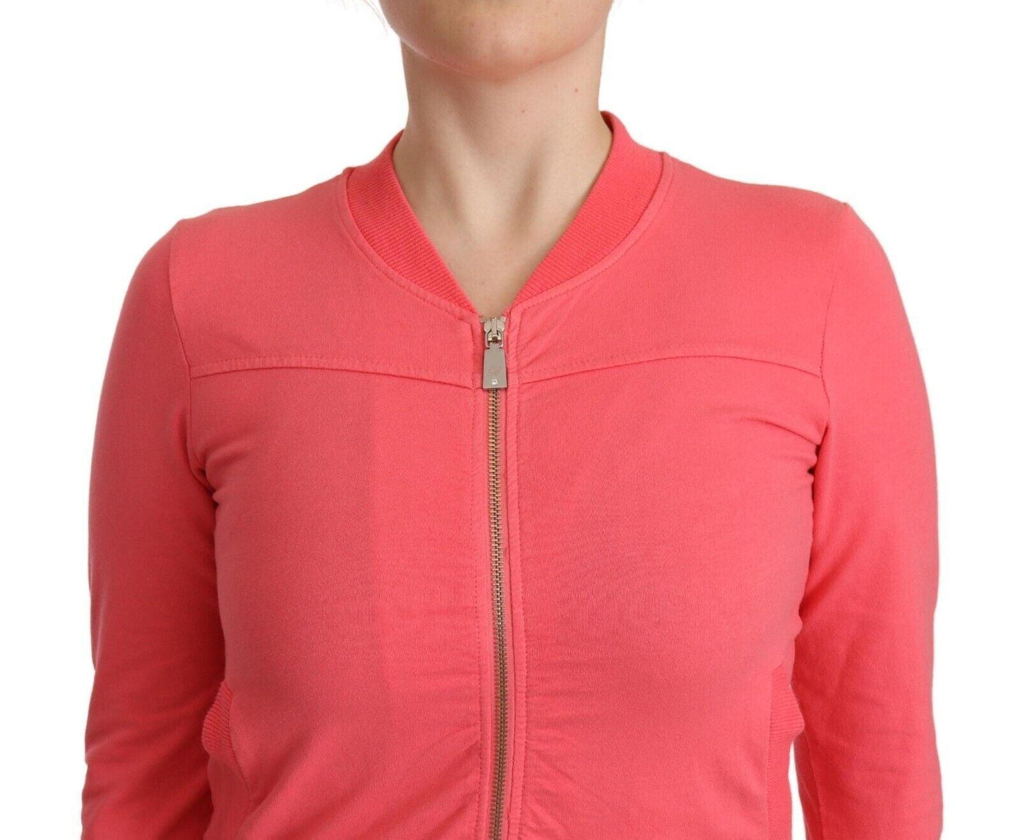 Blumarine Elegant Pink Full Zip Sweater - Arichezz.store