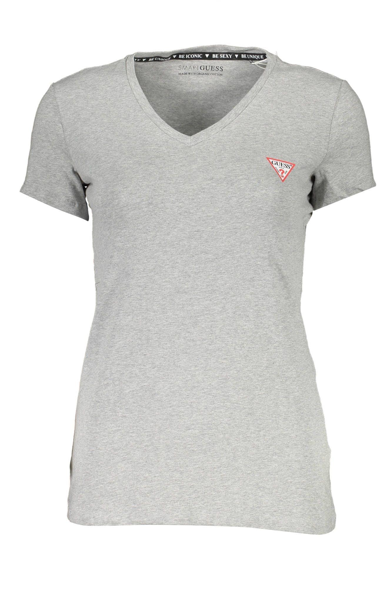 Guess Jeans Gray Cotton Women T-Shirt - Arichezz.store