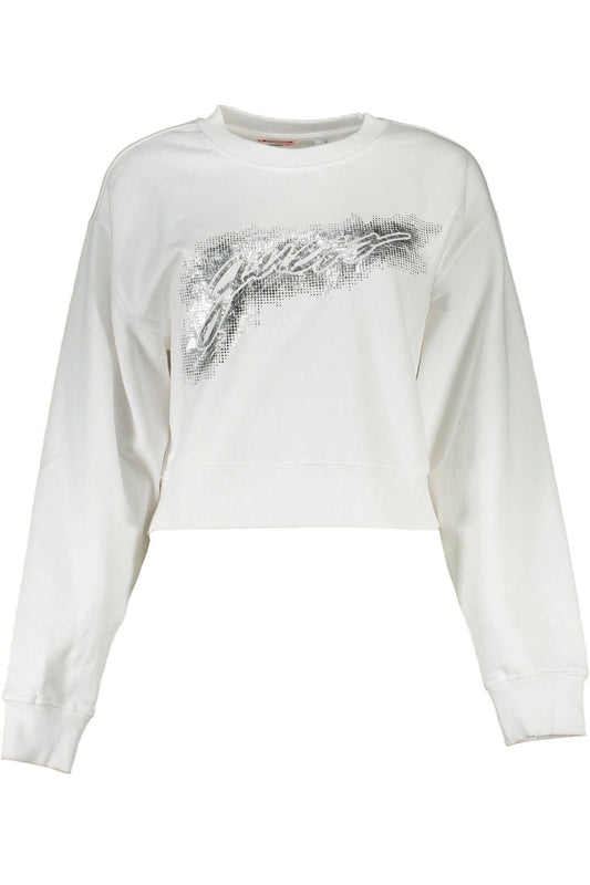 Guess Jeans White Cotton Women Sweater - Arichezz.store