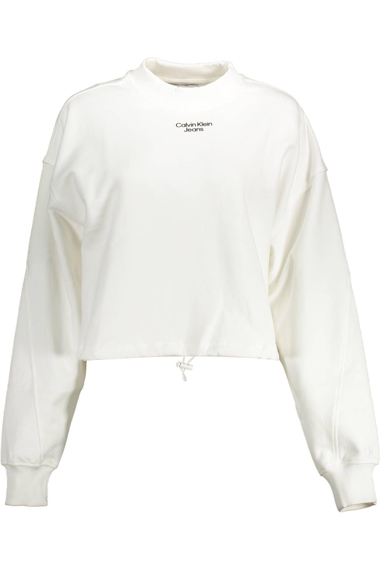 Calvin Klein White Cotton Women Sweater - Arichezz.store